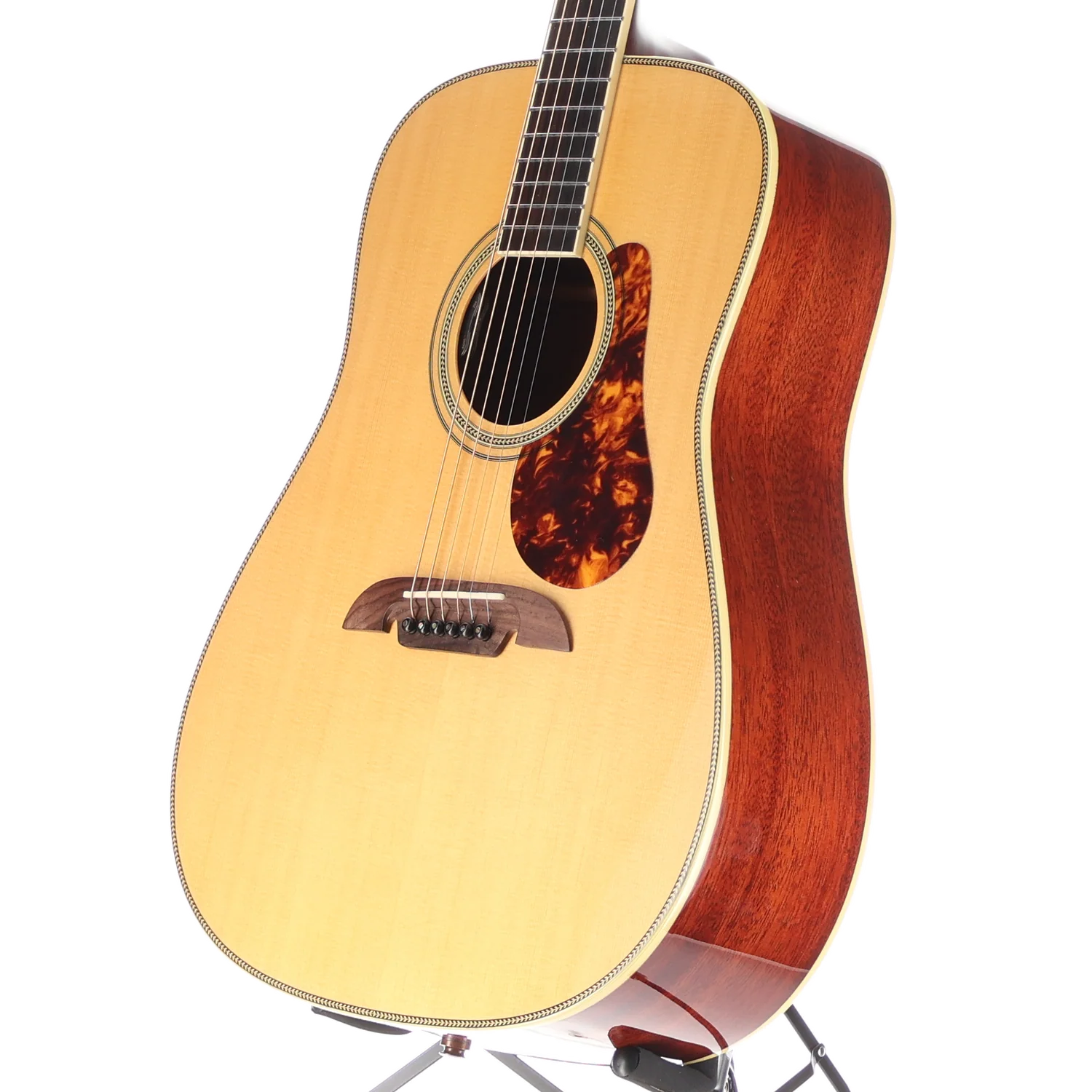 Alvarez Herringbone Masterworks A/E Dread, Spruce Top, Mahogany Back and Sides, Natural, Plays Great (RC2) (49003) - Image 4