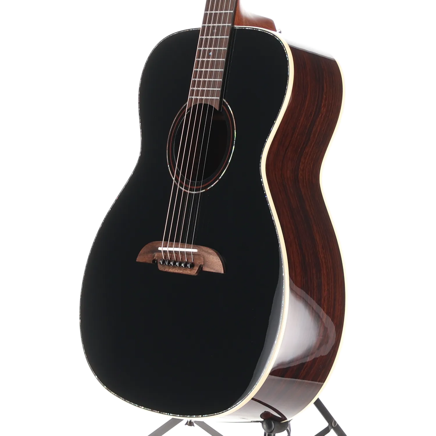 Alvarez Masterworks OM Limited 60th Diamond Anniversary - Black Top (V12) (09024) - Image 4