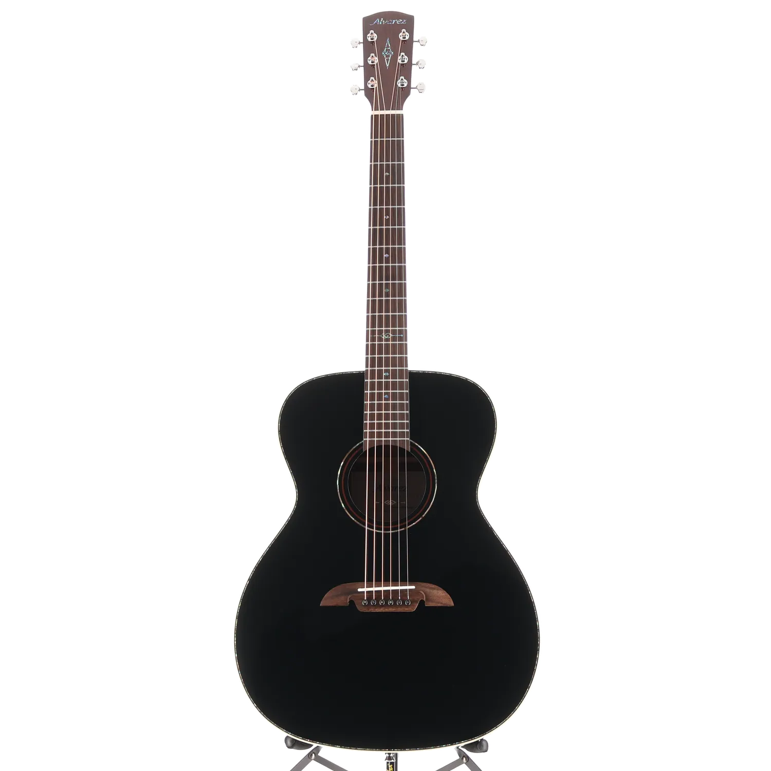 Alvarez Masterworks OM Limited 60th Diamond Anniversary - Black Top (V12) (09024) - Image 5