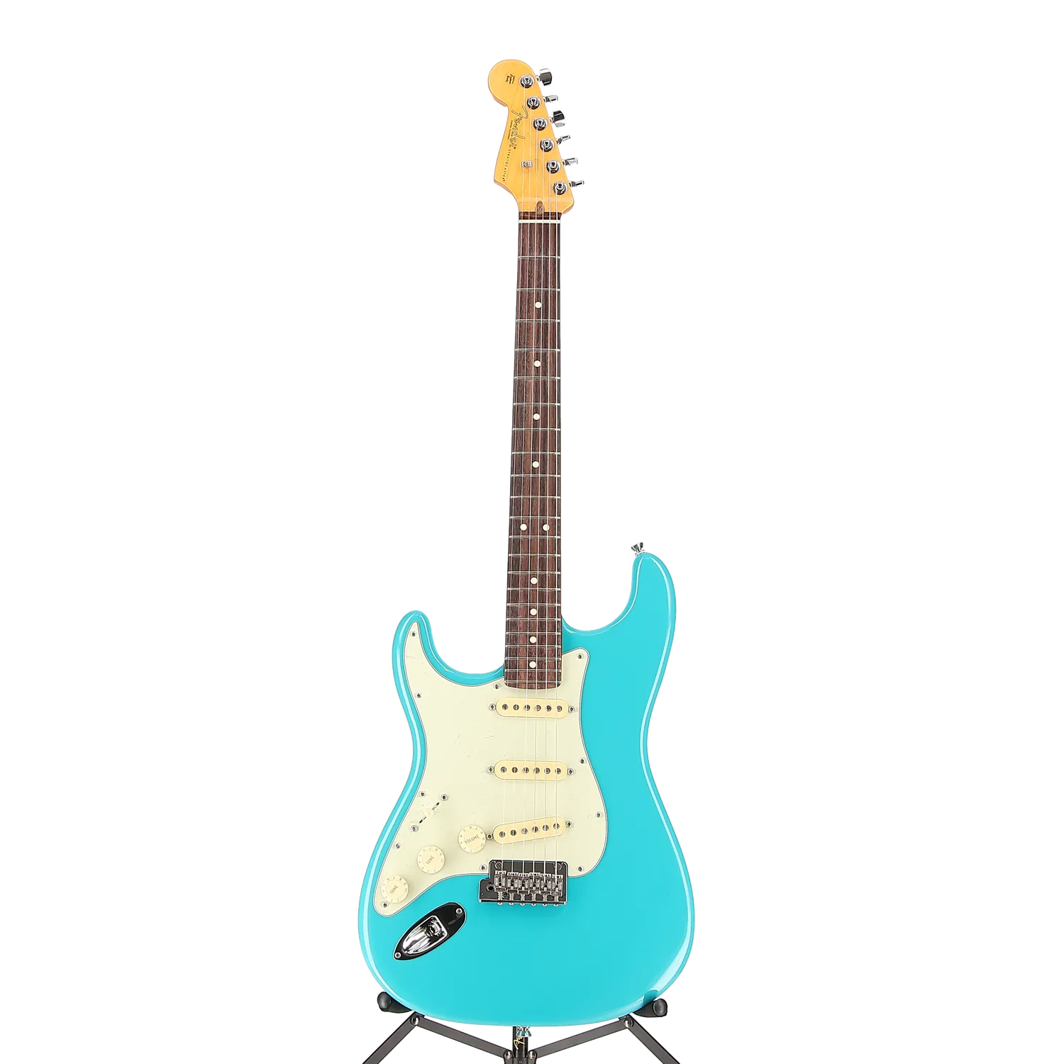 American Professional II Stratocaster Left-Hand, Rosewood Fingerboard, Miami Blue (EC6) (75741) - Image 5