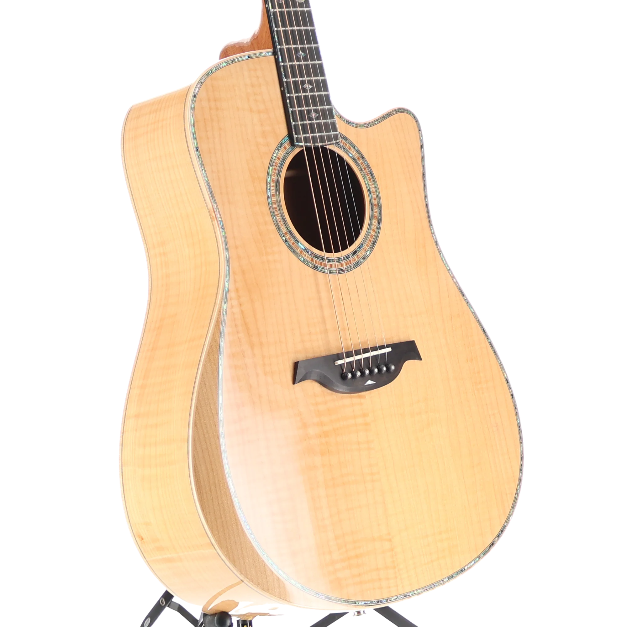 BC Rich 6-string Acoustic-electric with Maple Top, Maple Back and Sides, Flame Maple, Expert Setup (P) (00034) - Image 3