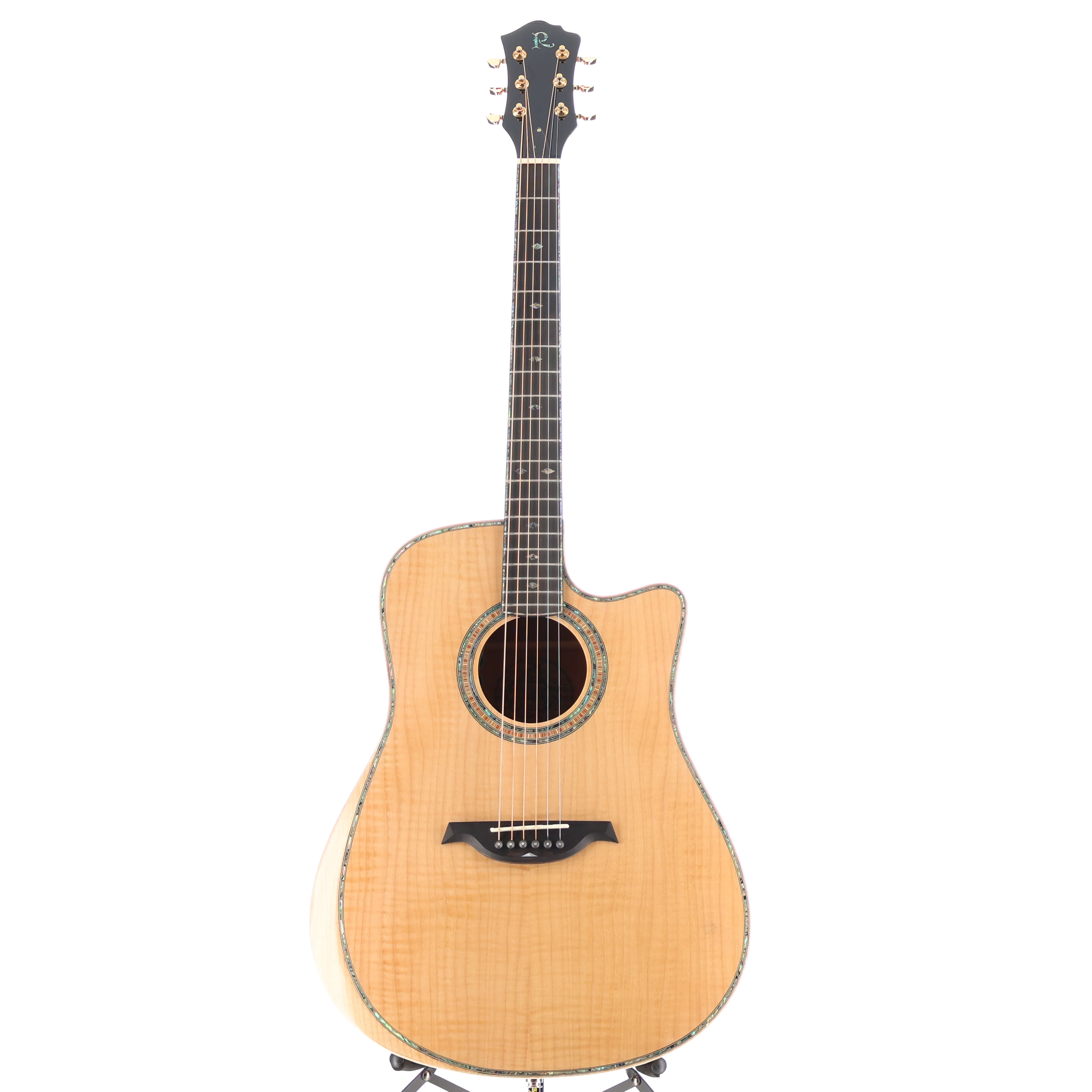 BC Rich 6-string Acoustic-electric with Maple Top, Maple Back and Sides, Flame Maple, Expert Setup (P) (00034) - Image 5