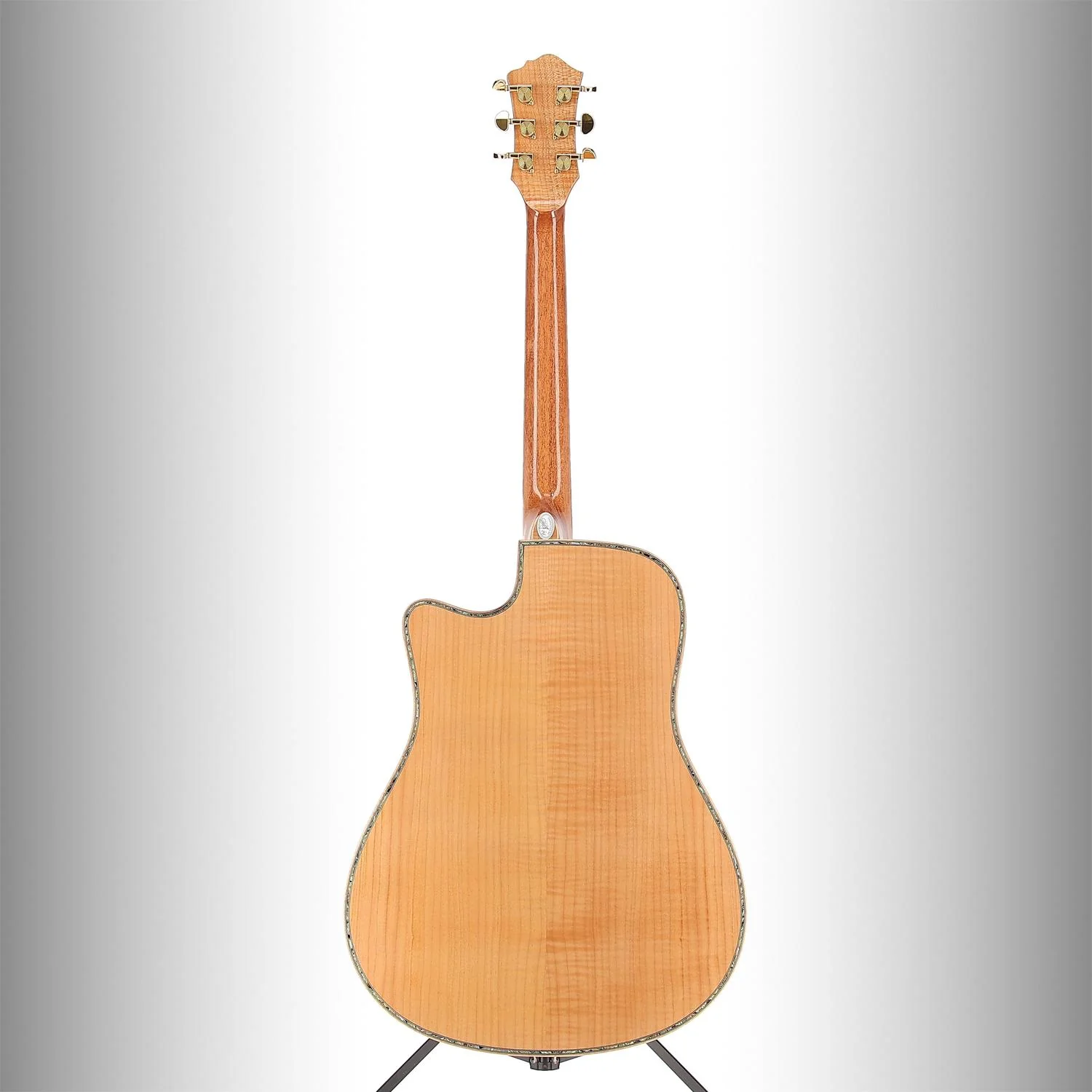 BC Rich 6-string Acoustic-electric with Maple Top, Maple Back and Sides, Flame Maple, Pro Setup (S1) (00053) - Image 6