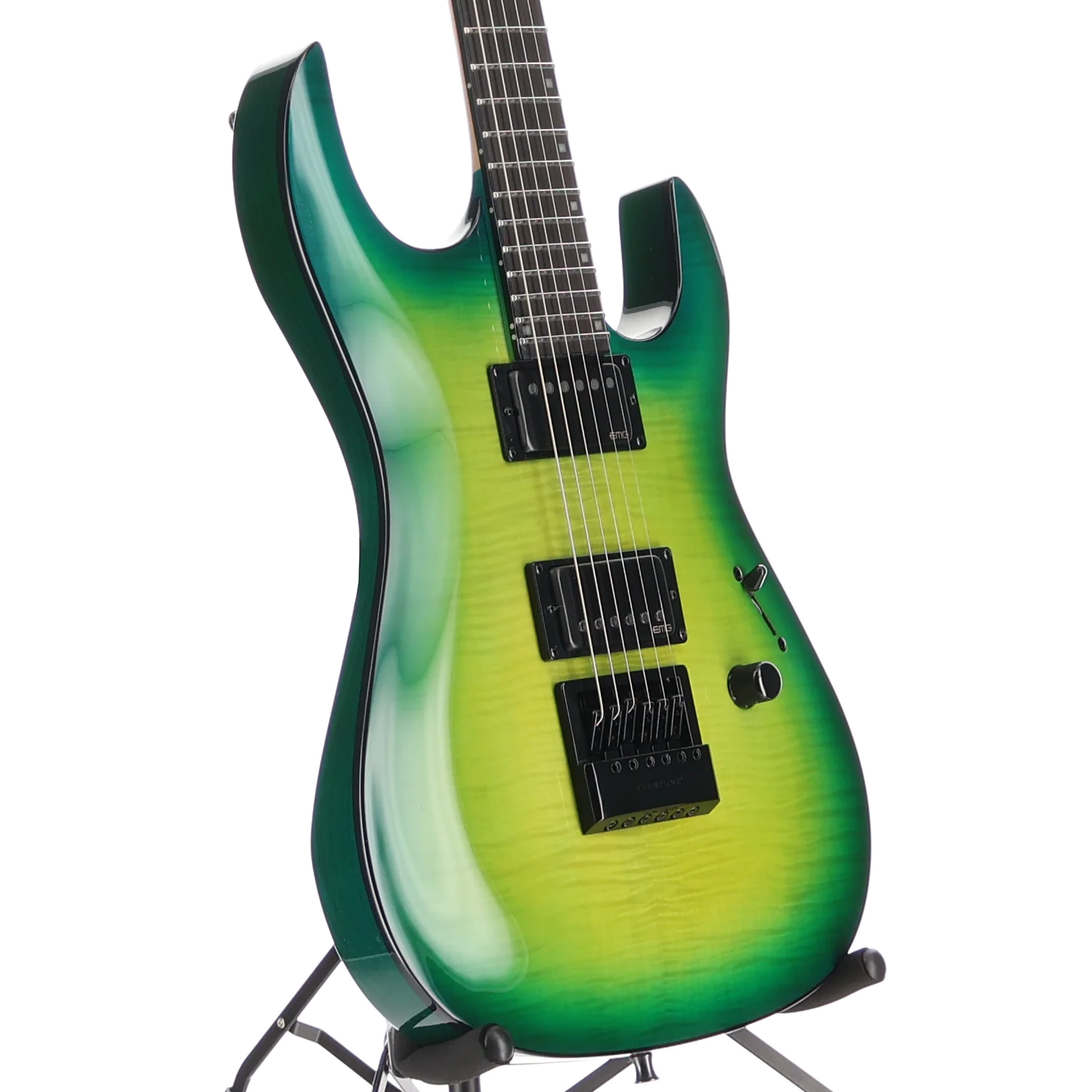 BC Rich Andy James Signature Assassin 6, Trans Green, Professional Setup (SR) (60344) - Image 3
