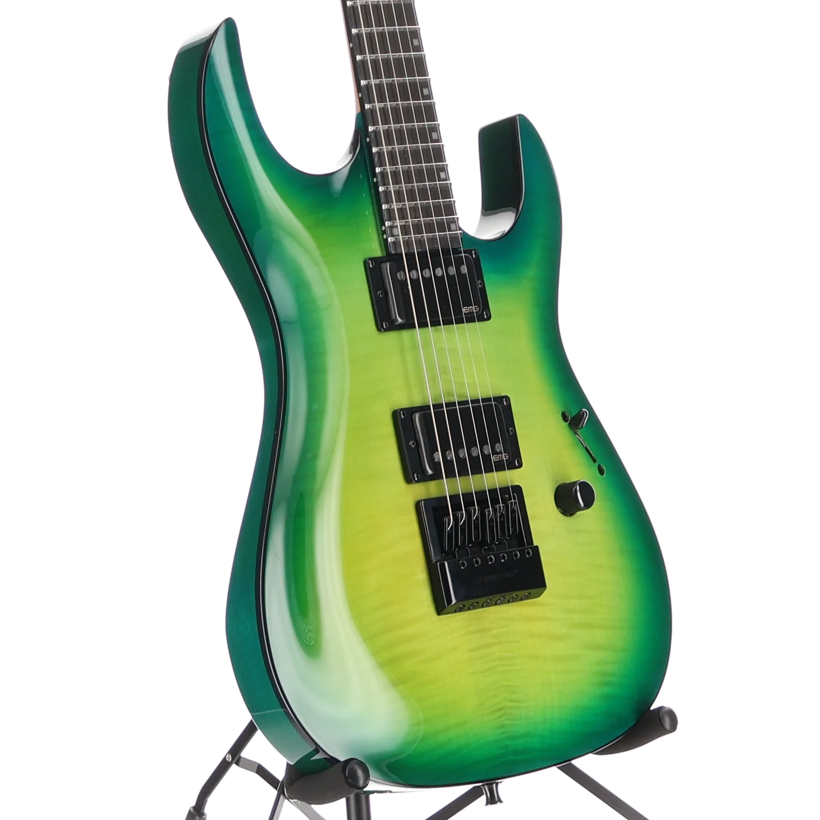 BC Rich Andy James Signature Assassin 6, Trans Green, Plays Great (Q9) (60338) - Image 3