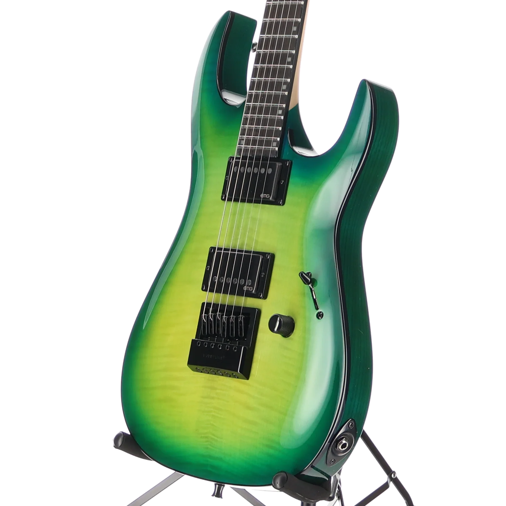 BC Rich Andy James Signature Assassin 6, Trans Green, Plays Great (Q9) (60338) - Image 4