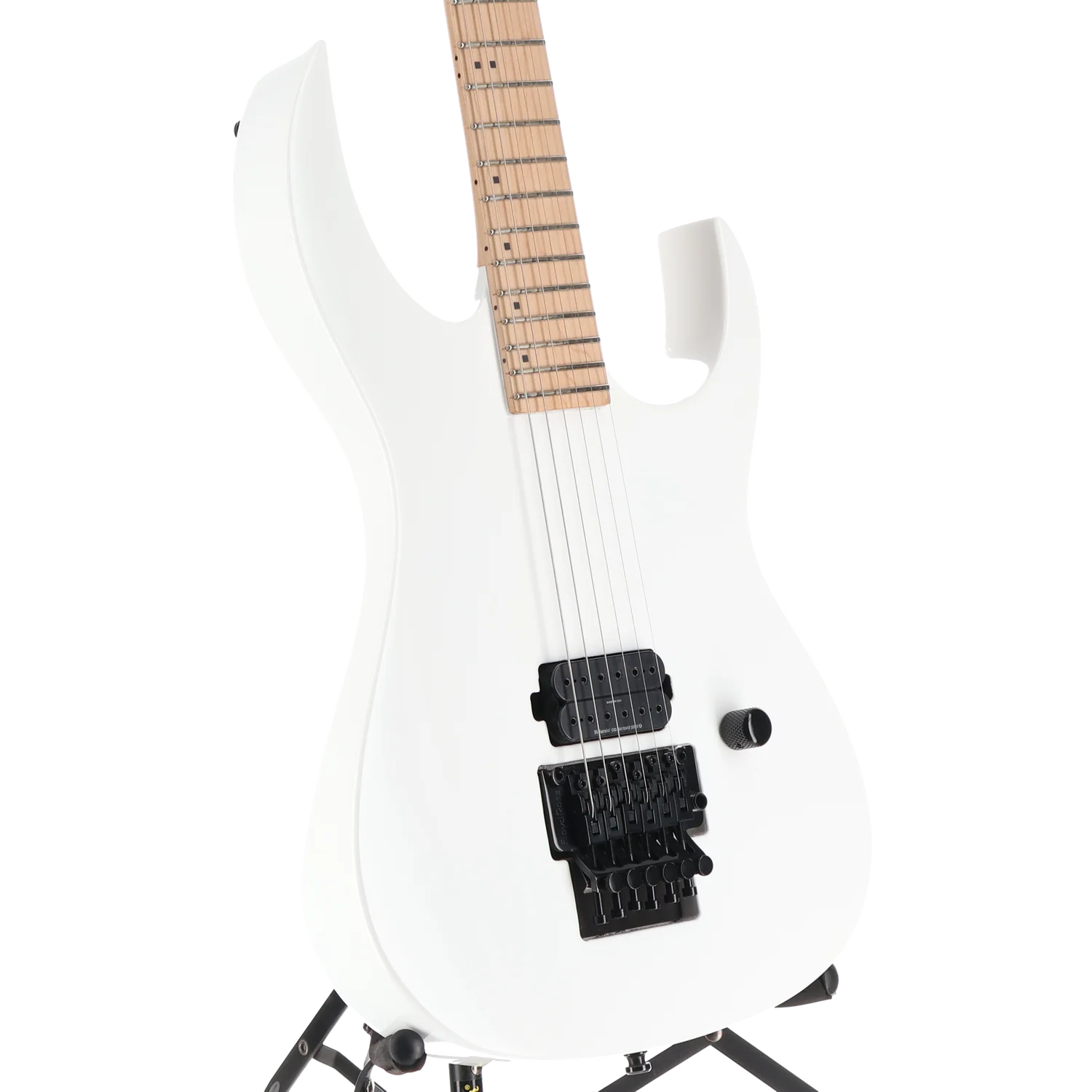 BC Rich Gunslinger II Prophecy with Nyatoh Body, Maple Neck, Maple Fingerboard, and 1 Humbucking Pickup - White Pearl (SR) (60052) - Image 3