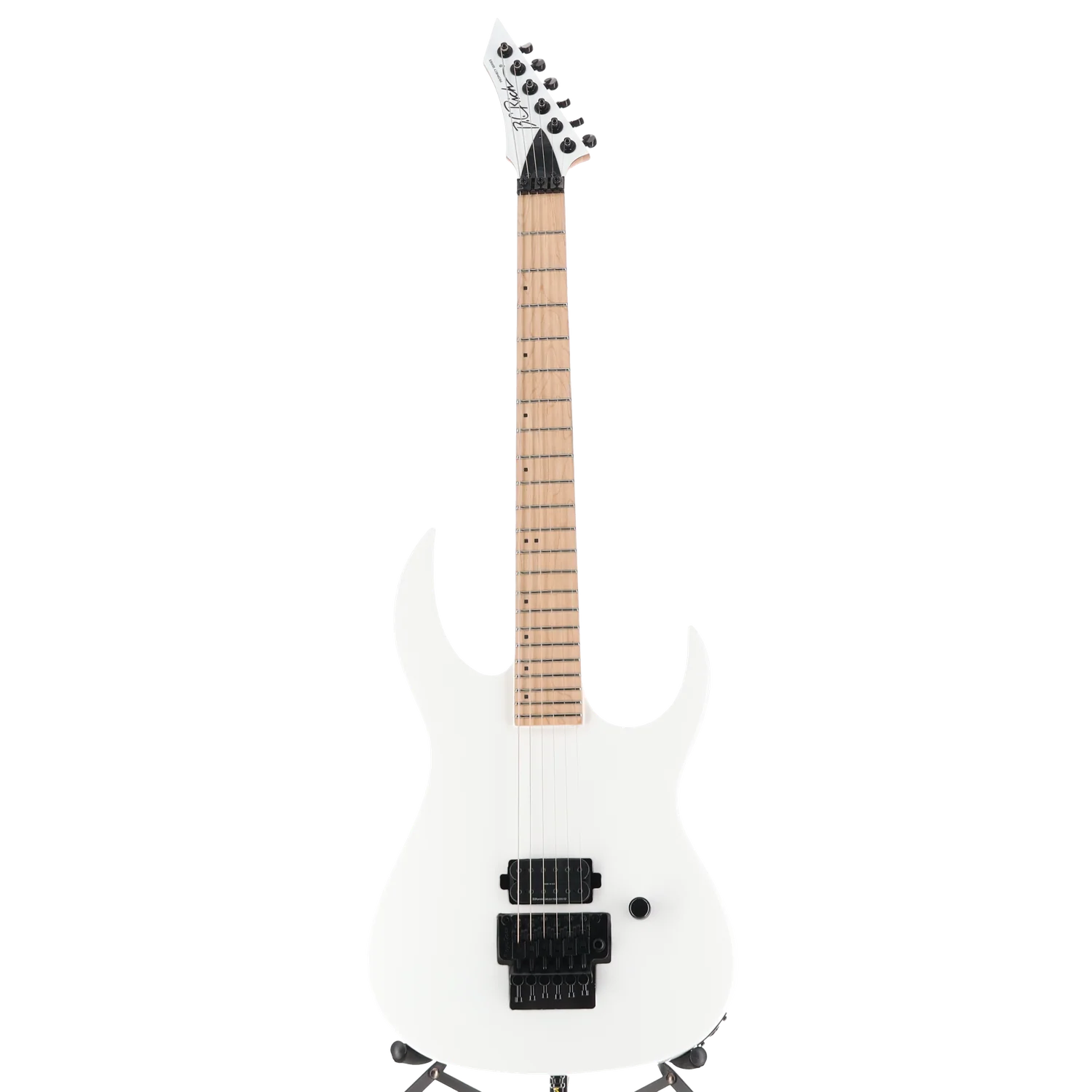 BC Rich Gunslinger II Prophecy with Nyatoh Body, Maple Neck, Maple Fingerboard, and 1 Humbucking Pickup - White Pearl (SR) (60052) - Image 5