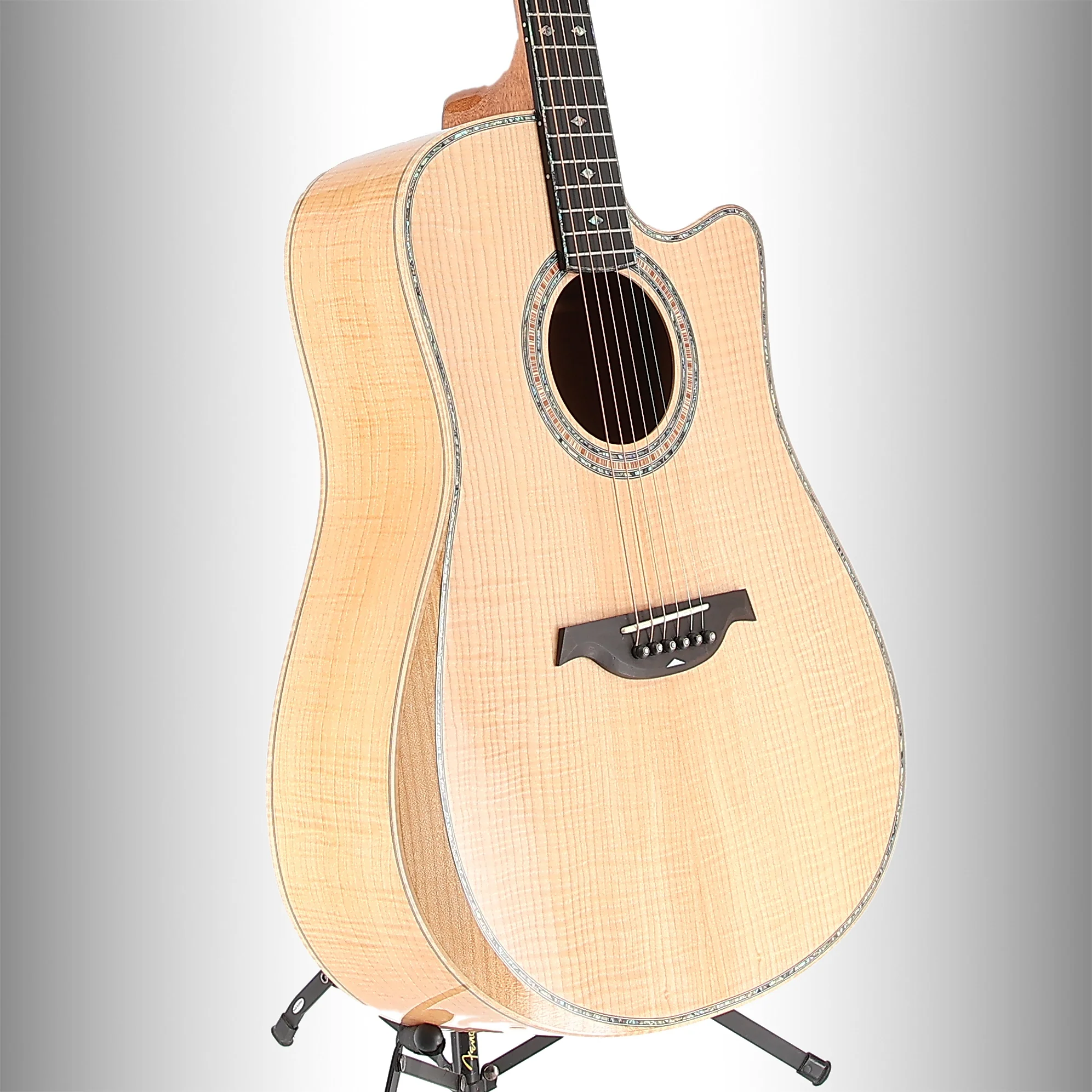 BC Rich Prophecy Series A/E Cutaway with Maple Top, Back and Sides, Flame Maple, Fully Tested (RC2) (00067) - Image 3