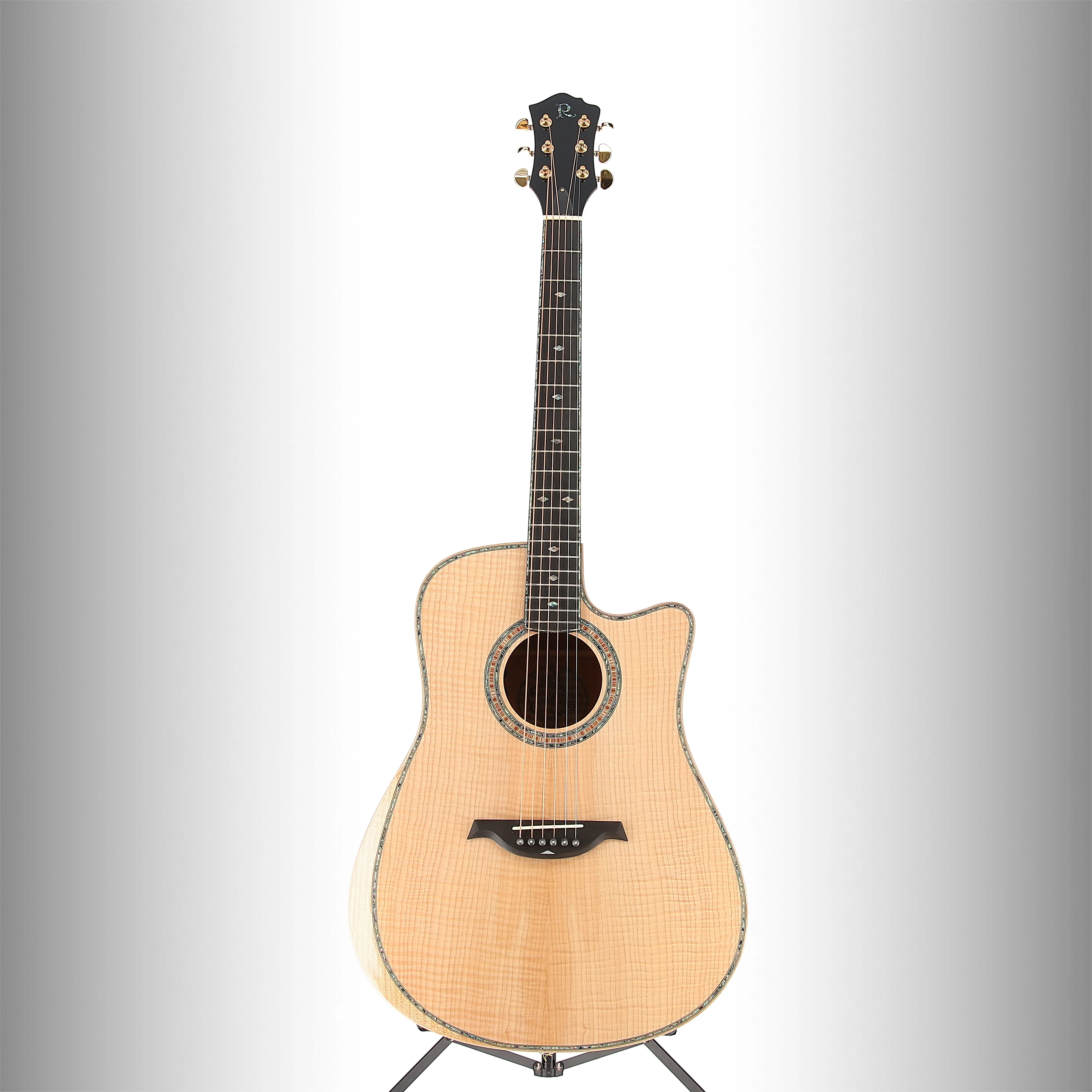 BC Rich Prophecy Series A/E Cutaway with Maple Top, Back and Sides, Flame Maple, Fully Tested (RC2) (00067) - Image 5