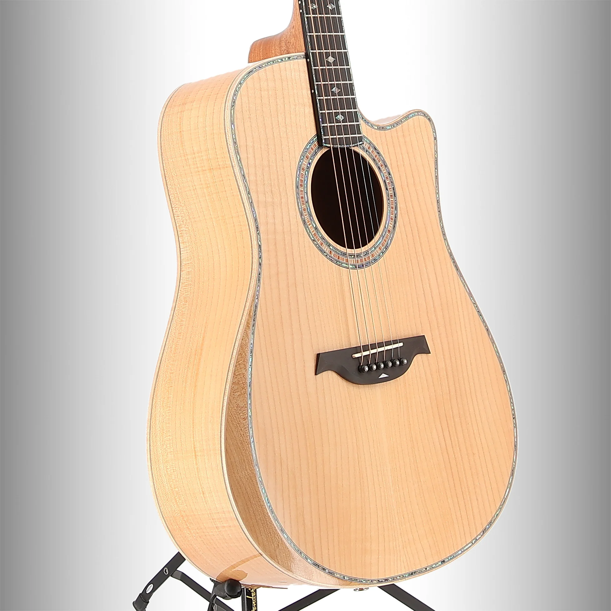 BC Rich Prophecy Series A/E Cutaway with Maple Top, Maple Back and Sides, Flame Maple, Plays Great (N8) (00059) - Image 3