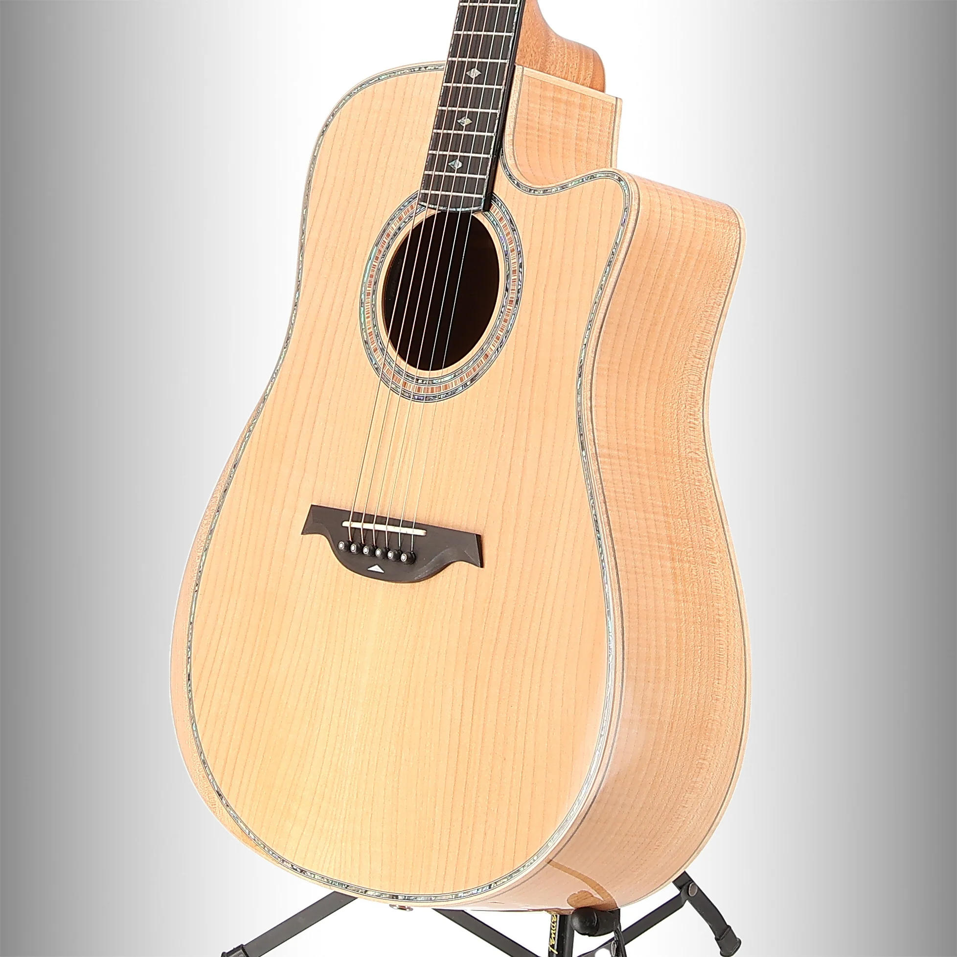 BC Rich Prophecy Series A/E Cutaway with Maple Top, Maple Back and Sides, Flame Maple, Plays Great (N8) (00059) - Image 4