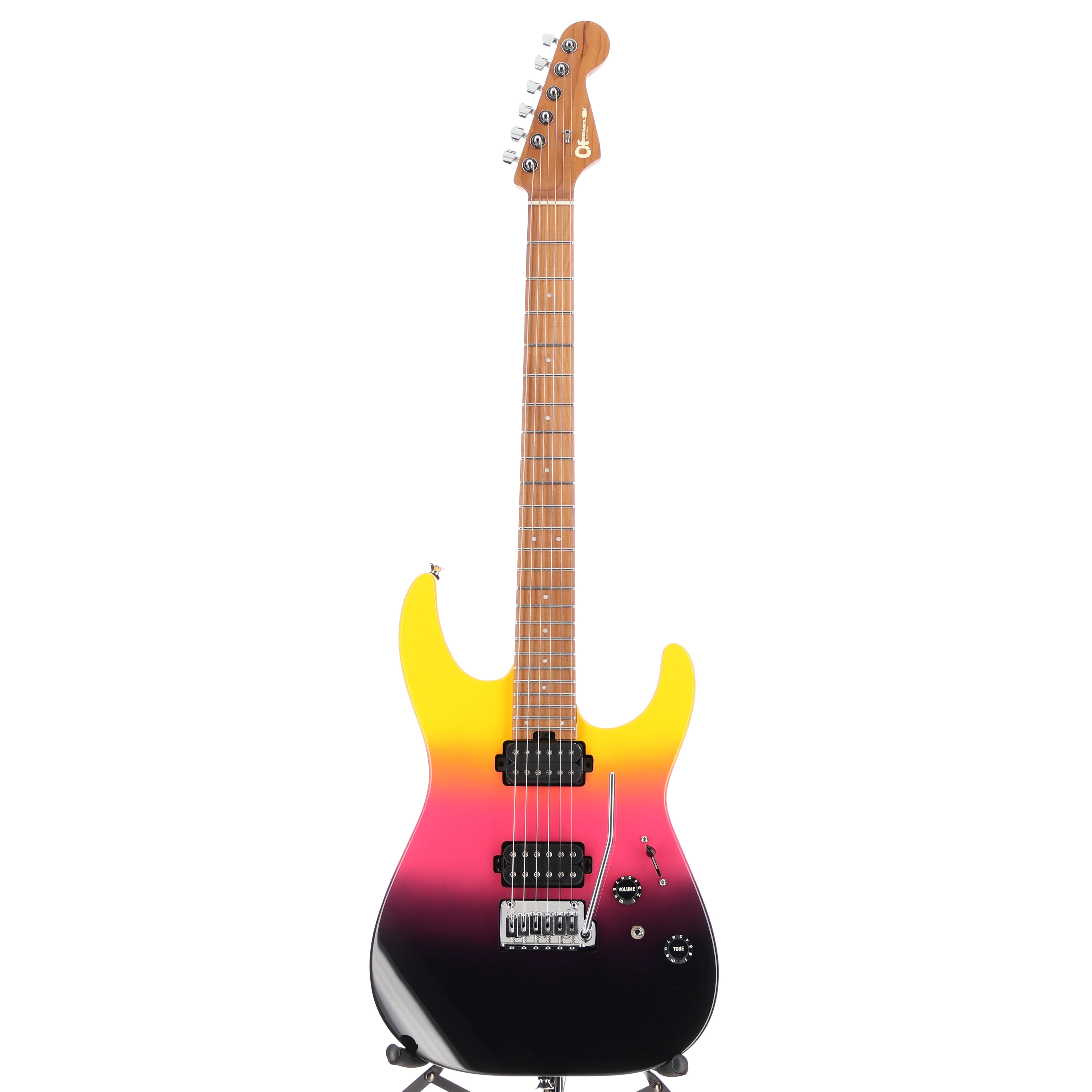 Charvel Pro-Mod DK24 HH 2PT CM, Caramelized Maple Fingerboard, Malibu Sunset, Stage Ready (SR) (00433) - Image 5