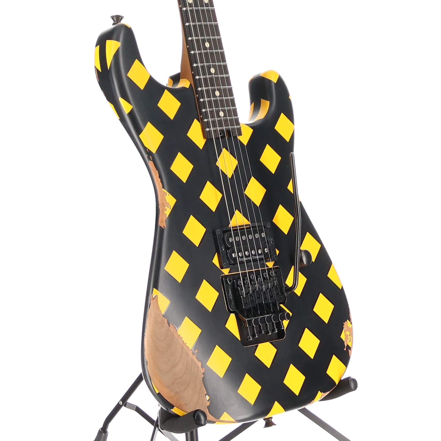 Charvel Super-Stock SD1 H FR EB, Ebony Fingerboard, Diamond Life (V12) (53608) - Image 3
