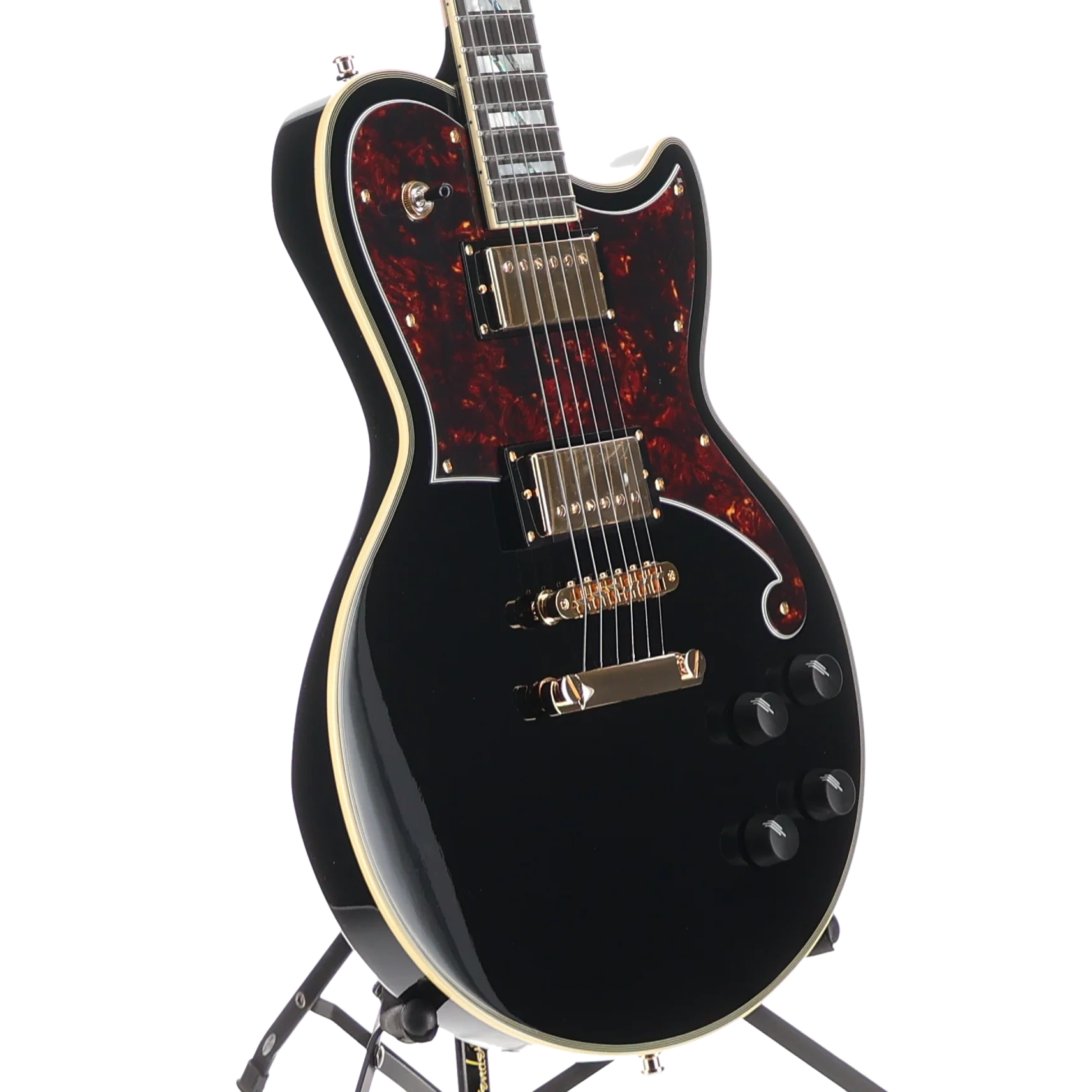 D'angelico Deluxe Atlantic - Solid Black, Expert Setup (P9) (01001) - Image 3