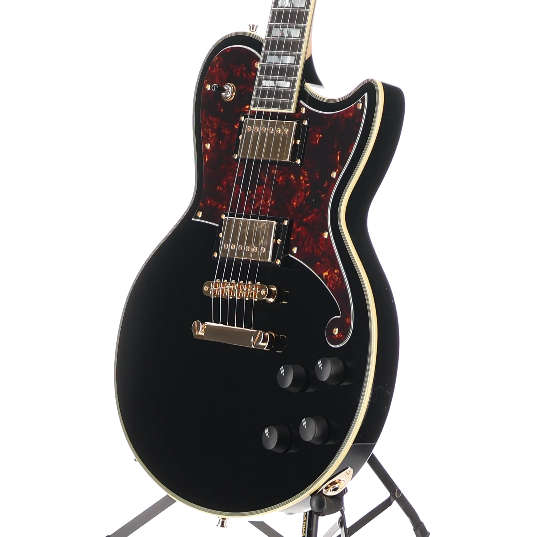 D'angelico Deluxe Atlantic - Solid Black, Expert Setup (P9) (01001) - Image 4