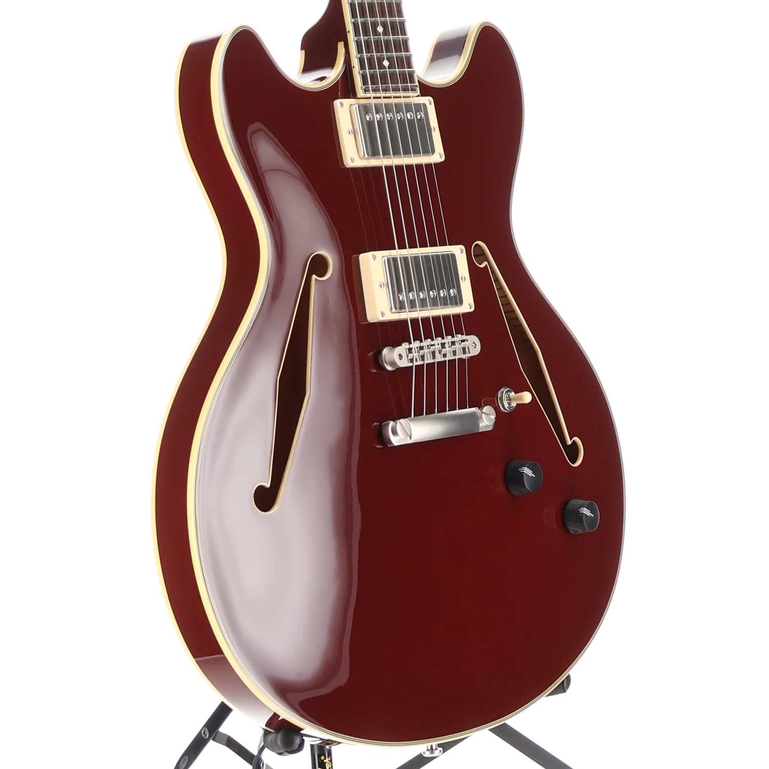 D'angelico Excel DC Tour Collection - Solid Wine, Plays Great (AA1) (20112) - Image 3