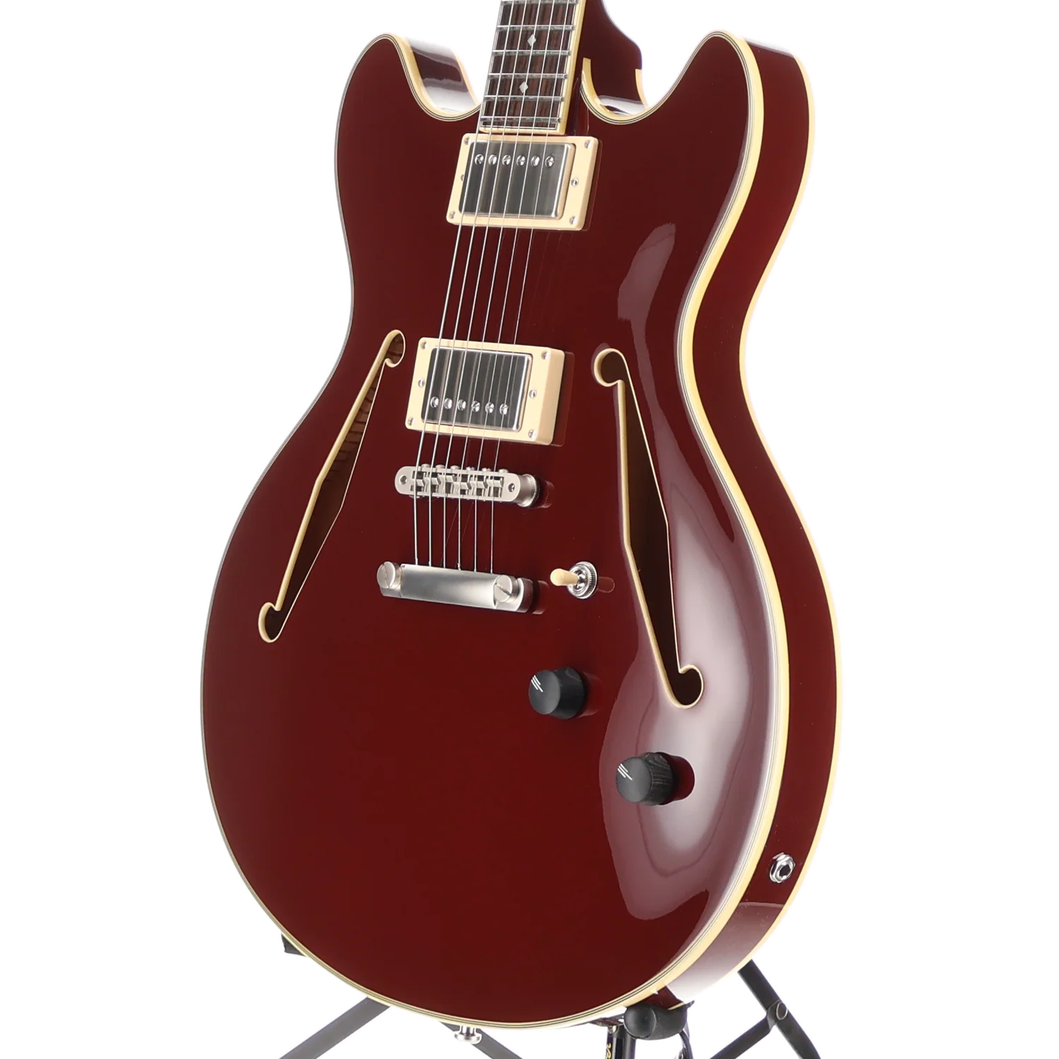 D'angelico Excel DC Tour Collection - Solid Wine, Plays Great (AA1) (20112) - Image 4