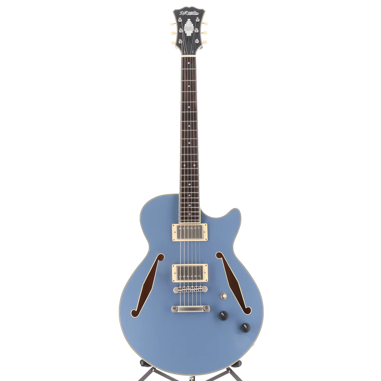 D'angelico Excel Mini DC Tour Collection - Slate Blue, Pro Setup (F10) (31624) - Image 5