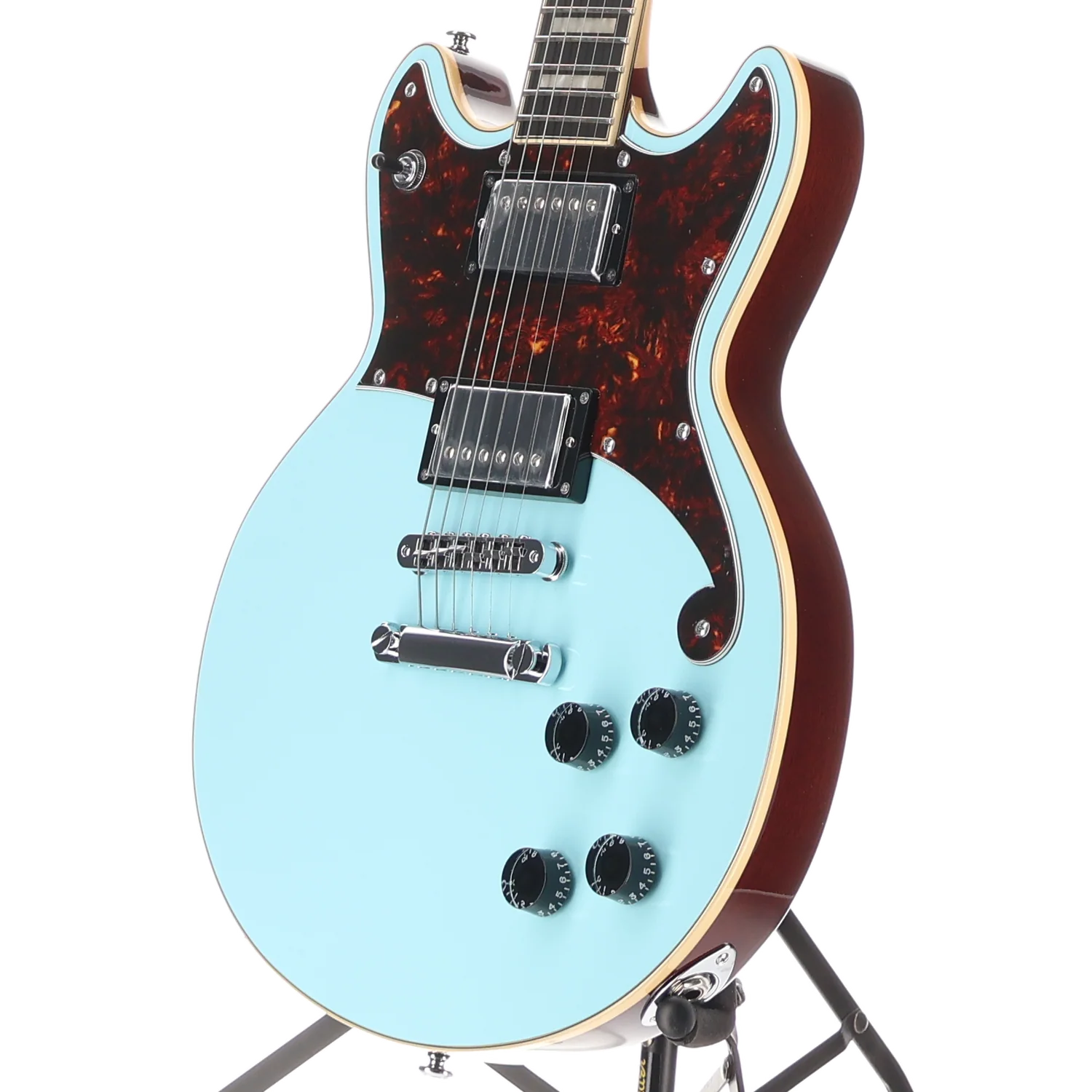 D'angelico Premier Brighton - Sky Blue, Professional Setup (Y11) (23390) - Image 4