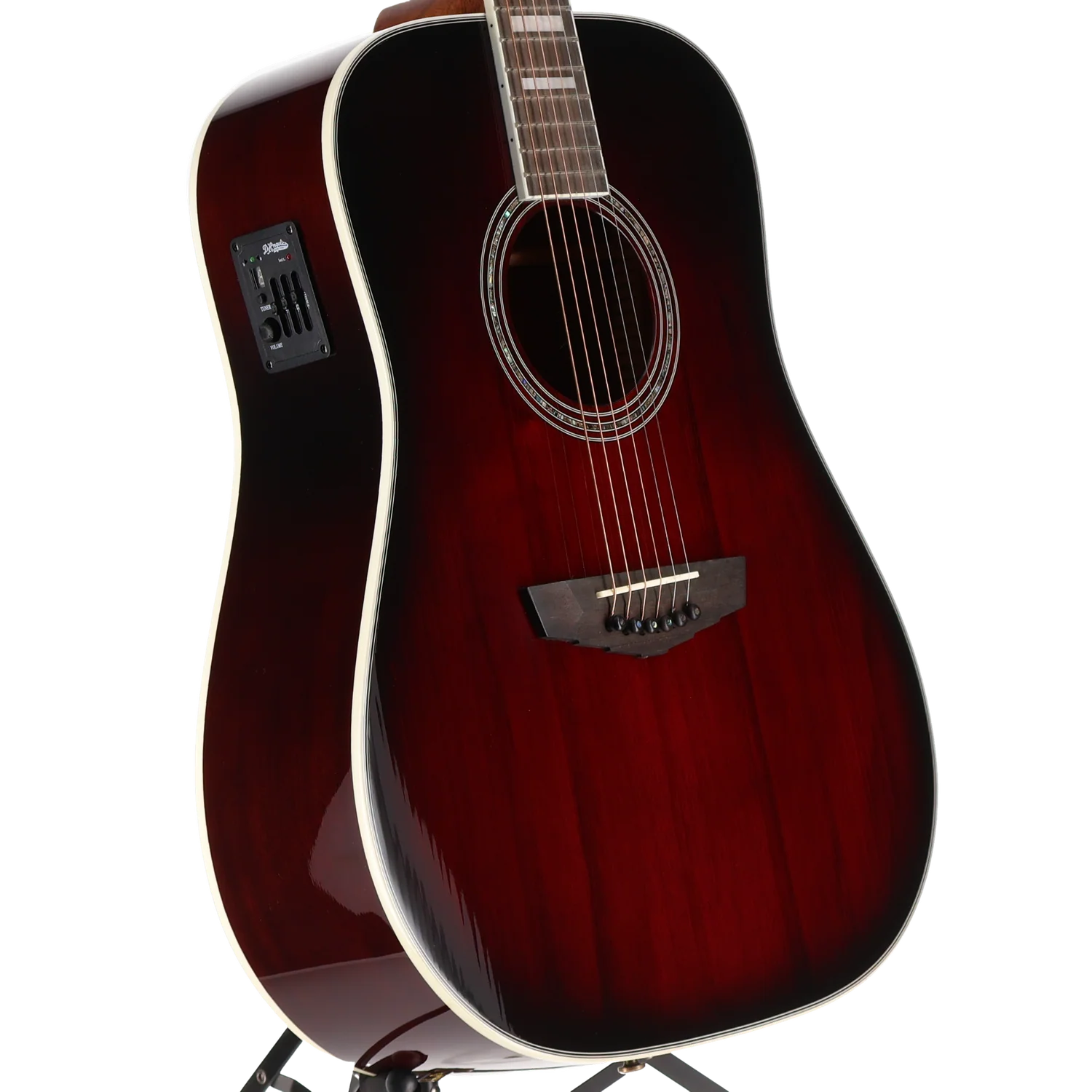 D'angelico Premier Lexington - Trans Black Cherry Burst, Performance Ready (SR) (05908) - Image 3