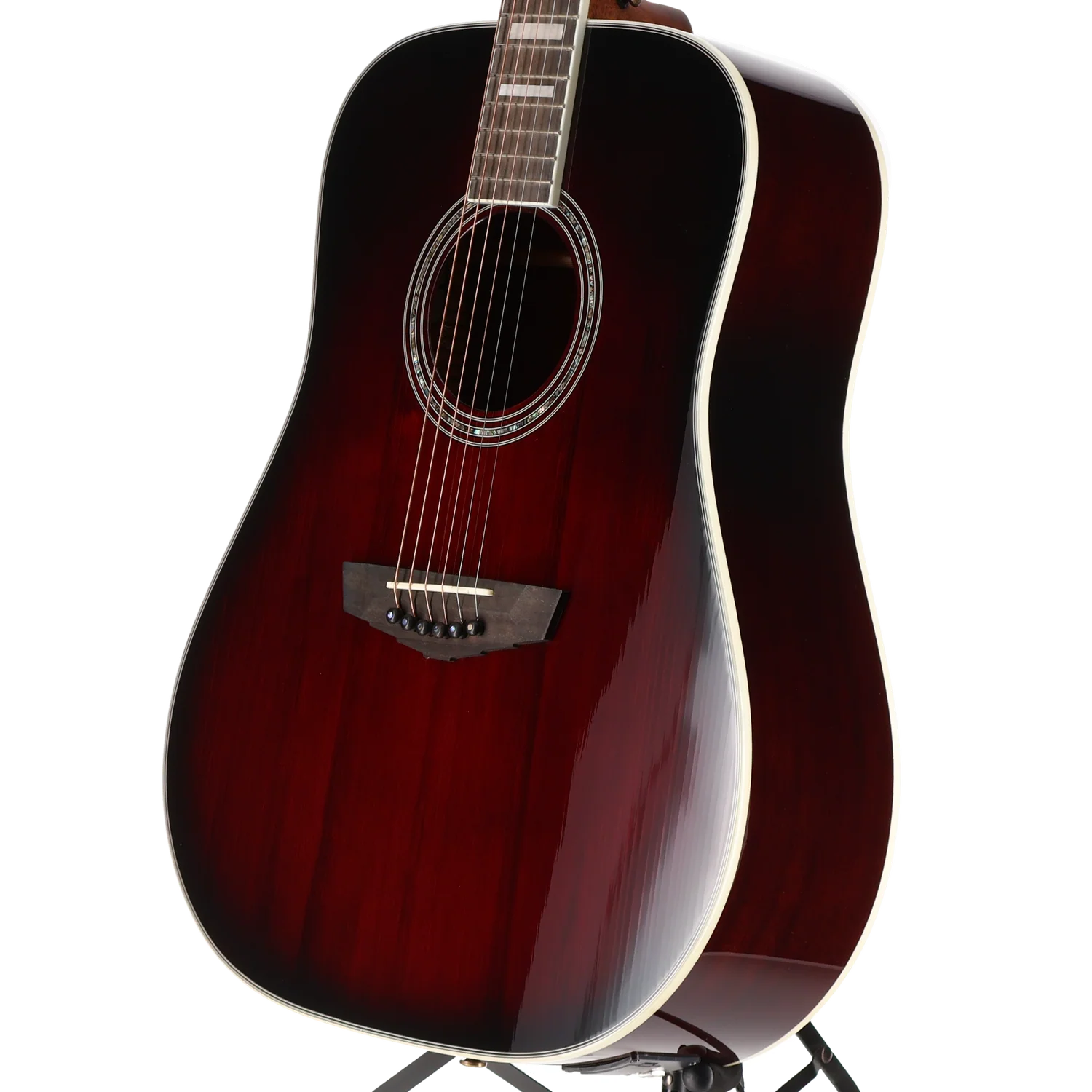 D'angelico Premier Lexington - Trans Black Cherry Burst, Performance Ready (SR) (05908) - Image 4