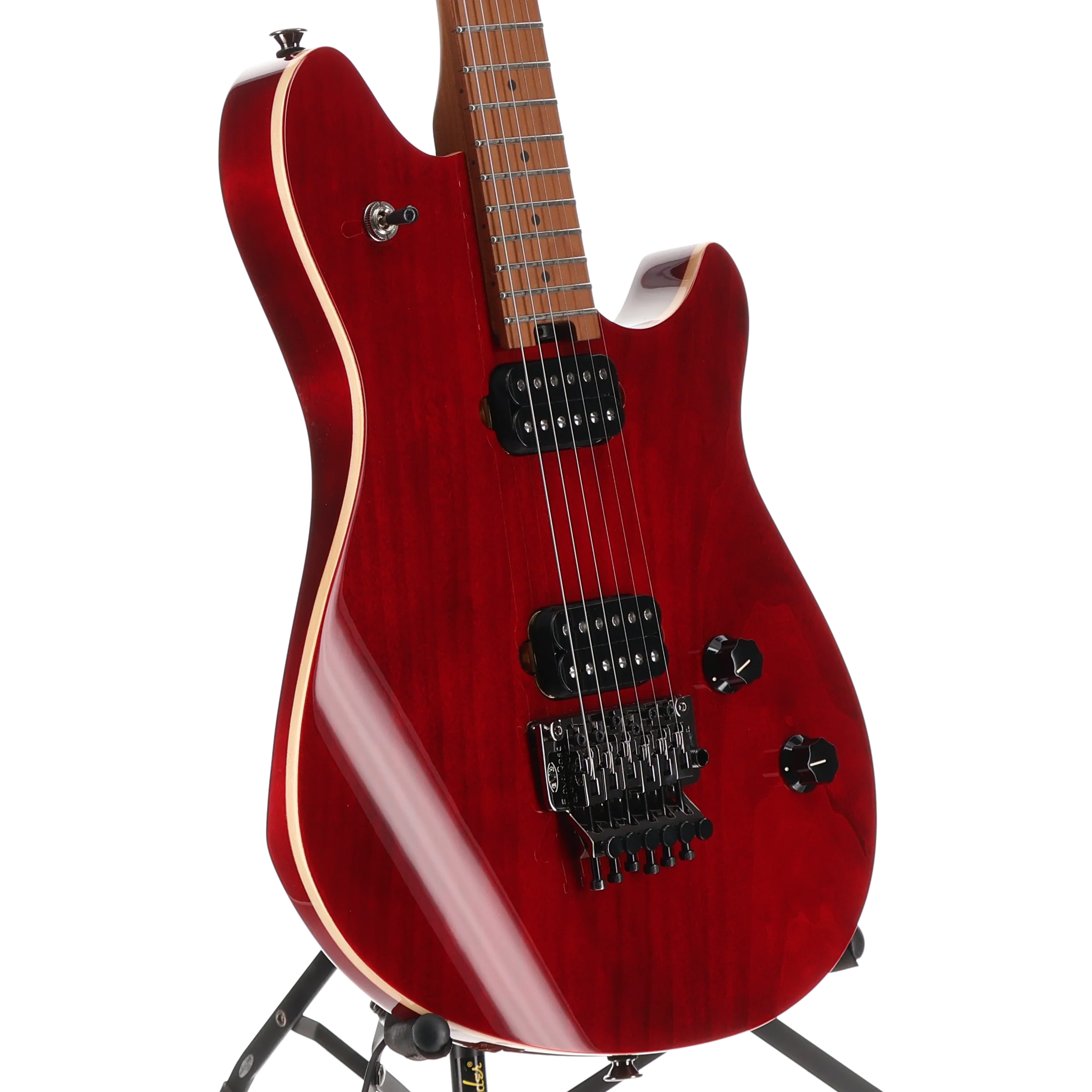 EVH Wolfgang WG Standard QM, Baked Maple Fingerboard, Wine Red (RP) (03533) - Image 4