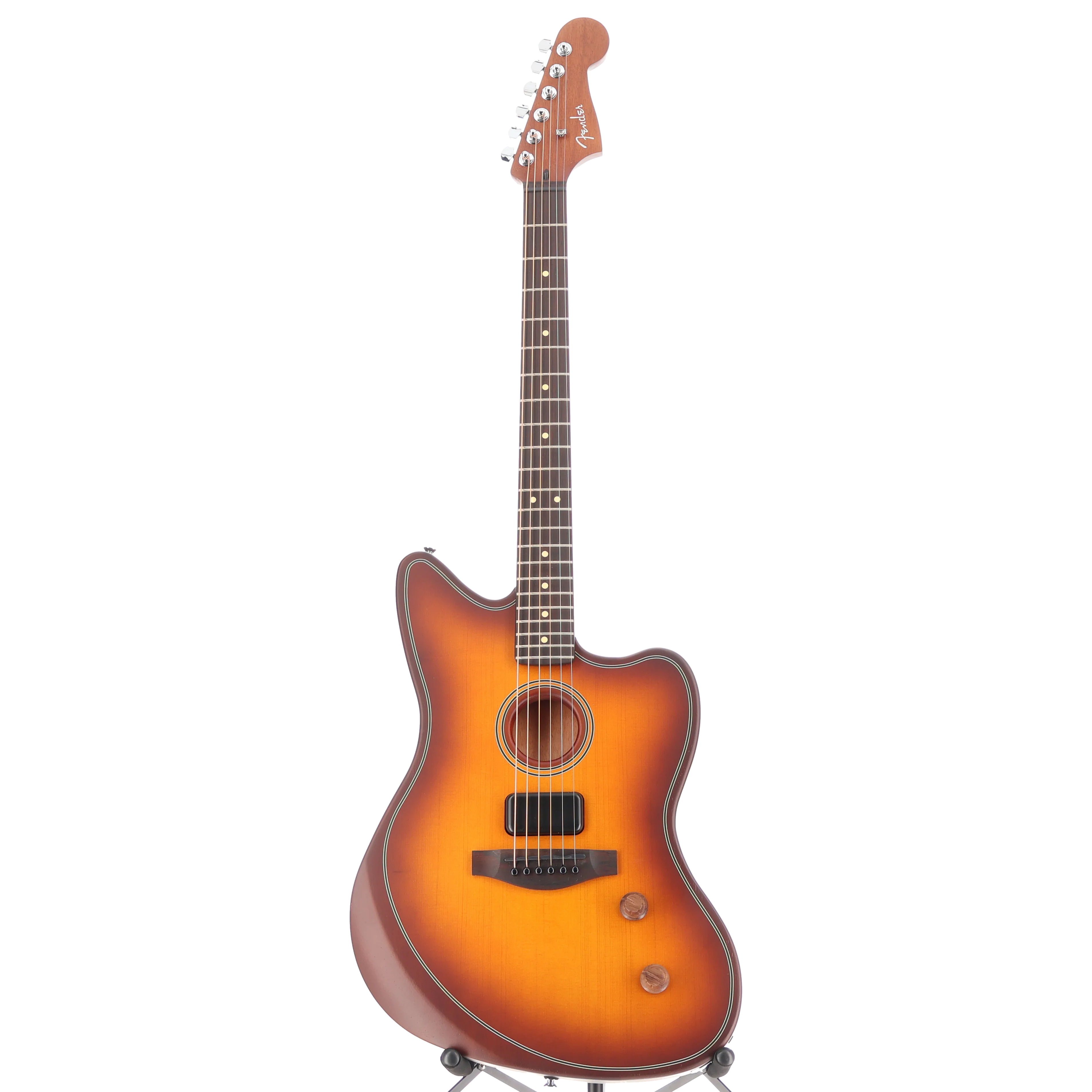 Fender Acoustasonic Standard Jazzmaster, Rosewood Fingerboard, Honey Burst (M6) (07689) - Image 5