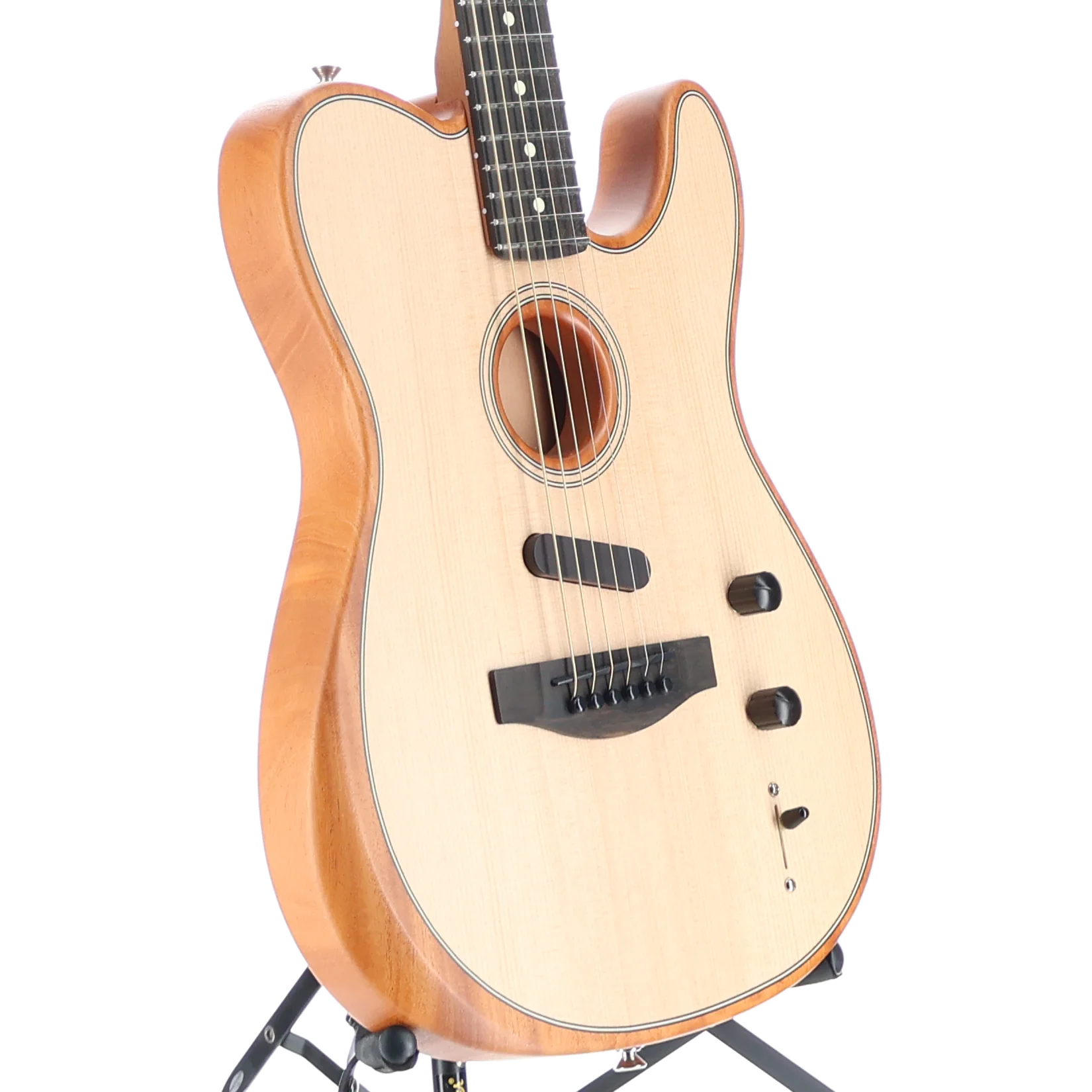 Fender American Acoustasonic Telecaster, Natural, Expert Setup (B1) (3287A) - Image 3