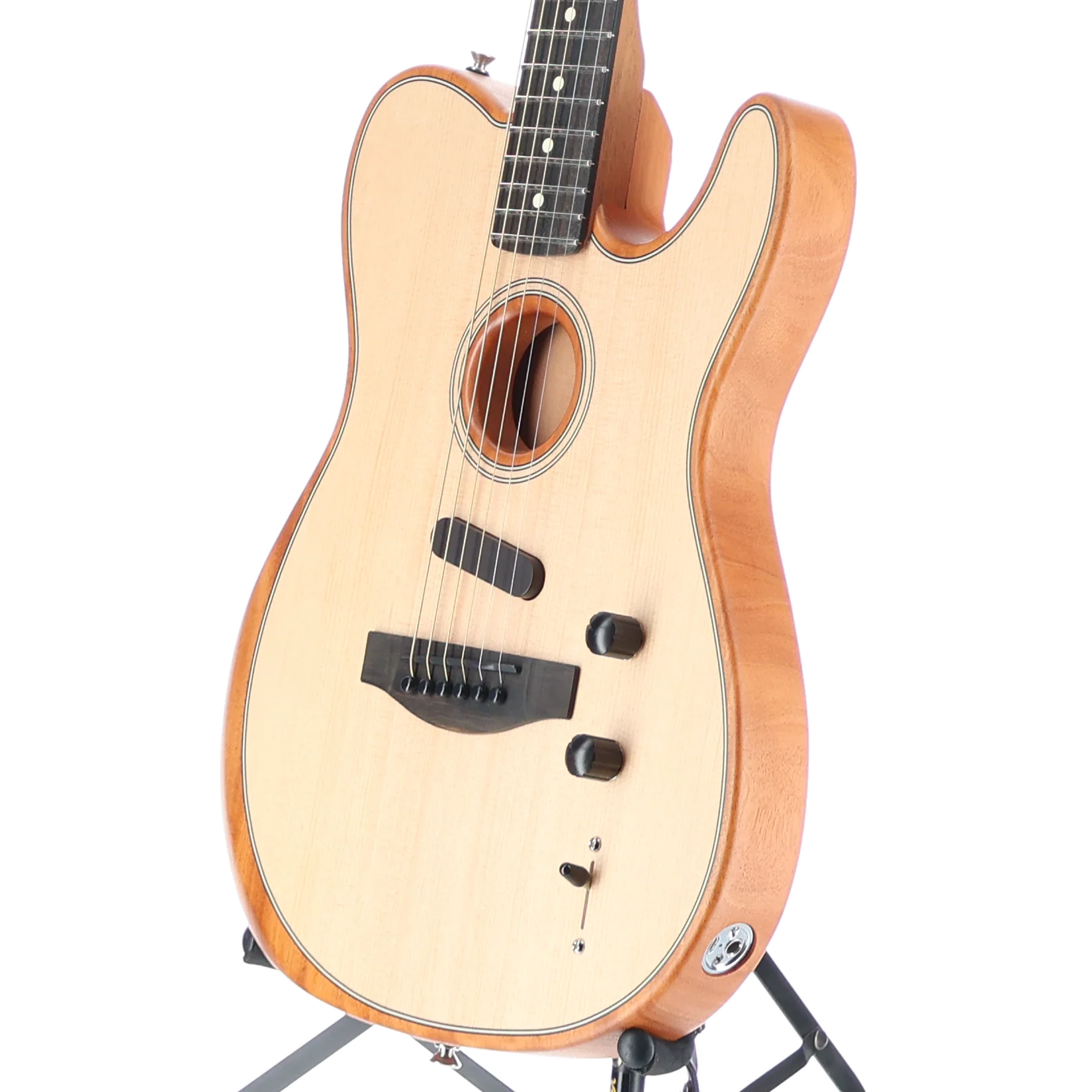 Fender American Acoustasonic Telecaster, Natural, Expert Setup (B1) (3287A) - Image 4