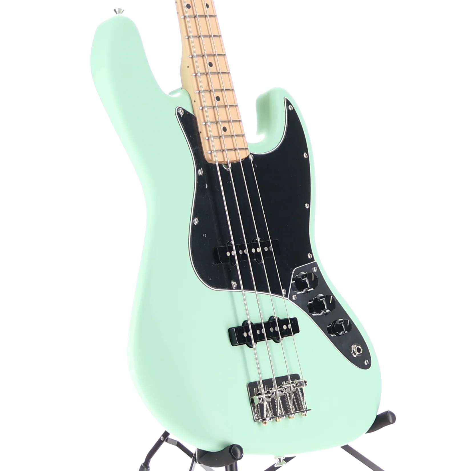 Fender American Performer Jazz Bass, Maple Fingerboard, Satin Surf Green (T12) (10573) - Image 3