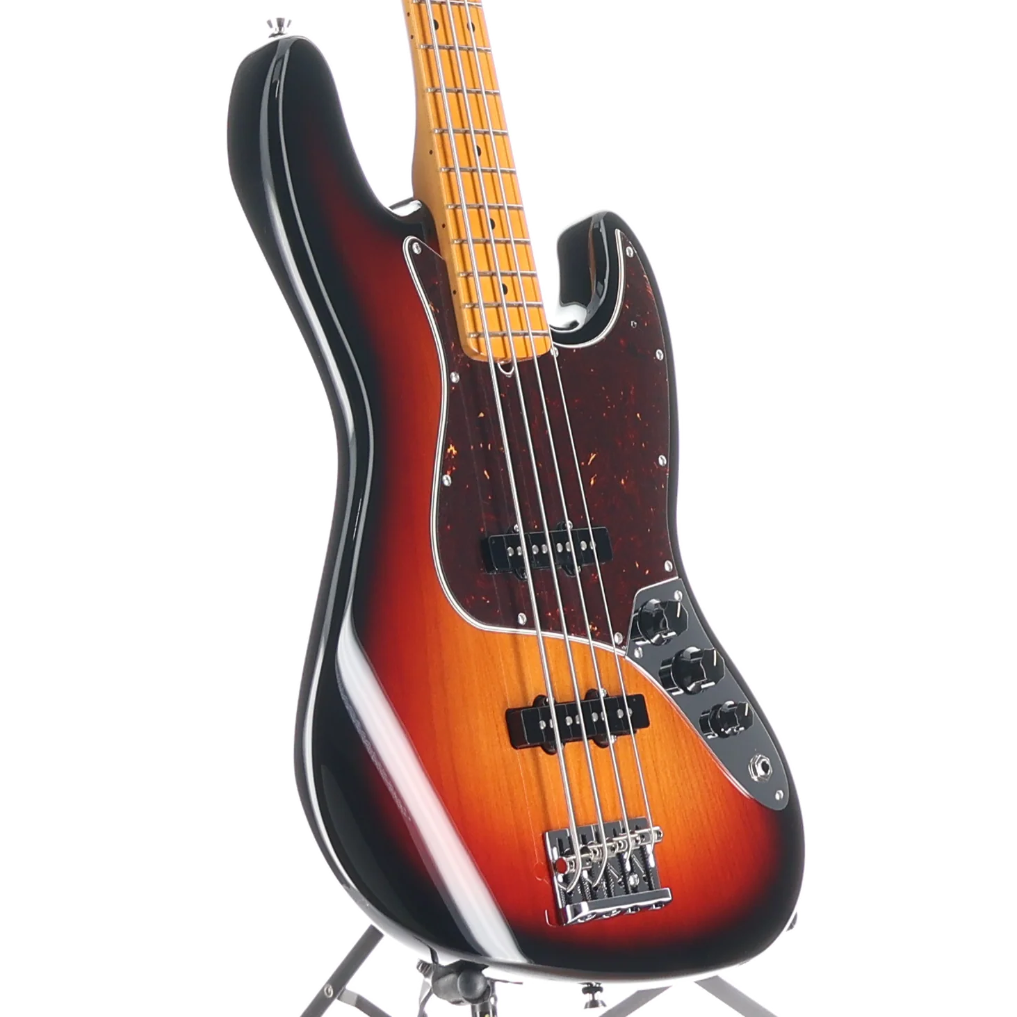 Fender American Professional II Jazz Bass, 3-Color Sunburst, Plays Great (RC4) (09927) - Image 3