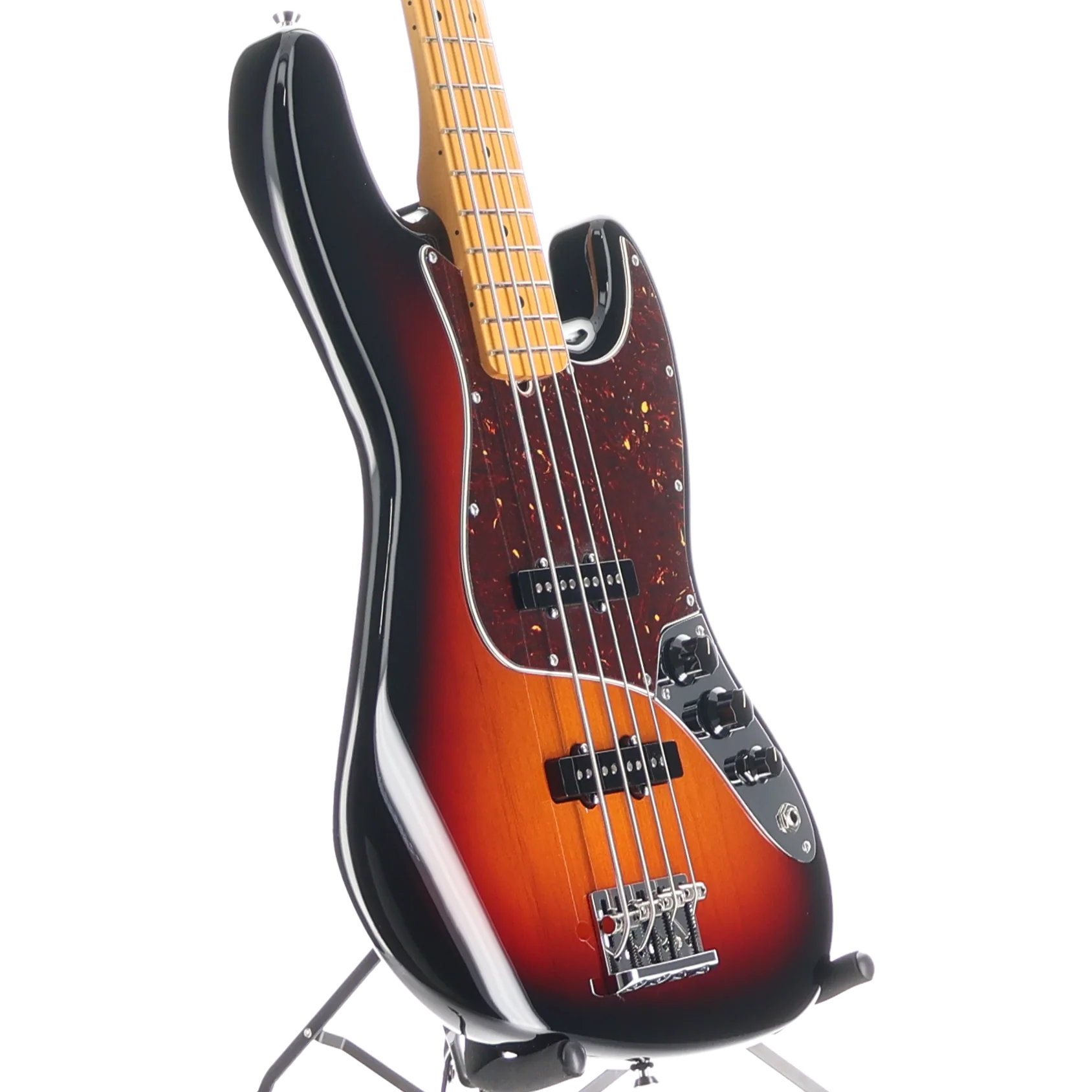 Fender American Professional II Jazz Bass, Maple Fingerboard, 3-Color Sunburst (J9) (51254) - Image 3