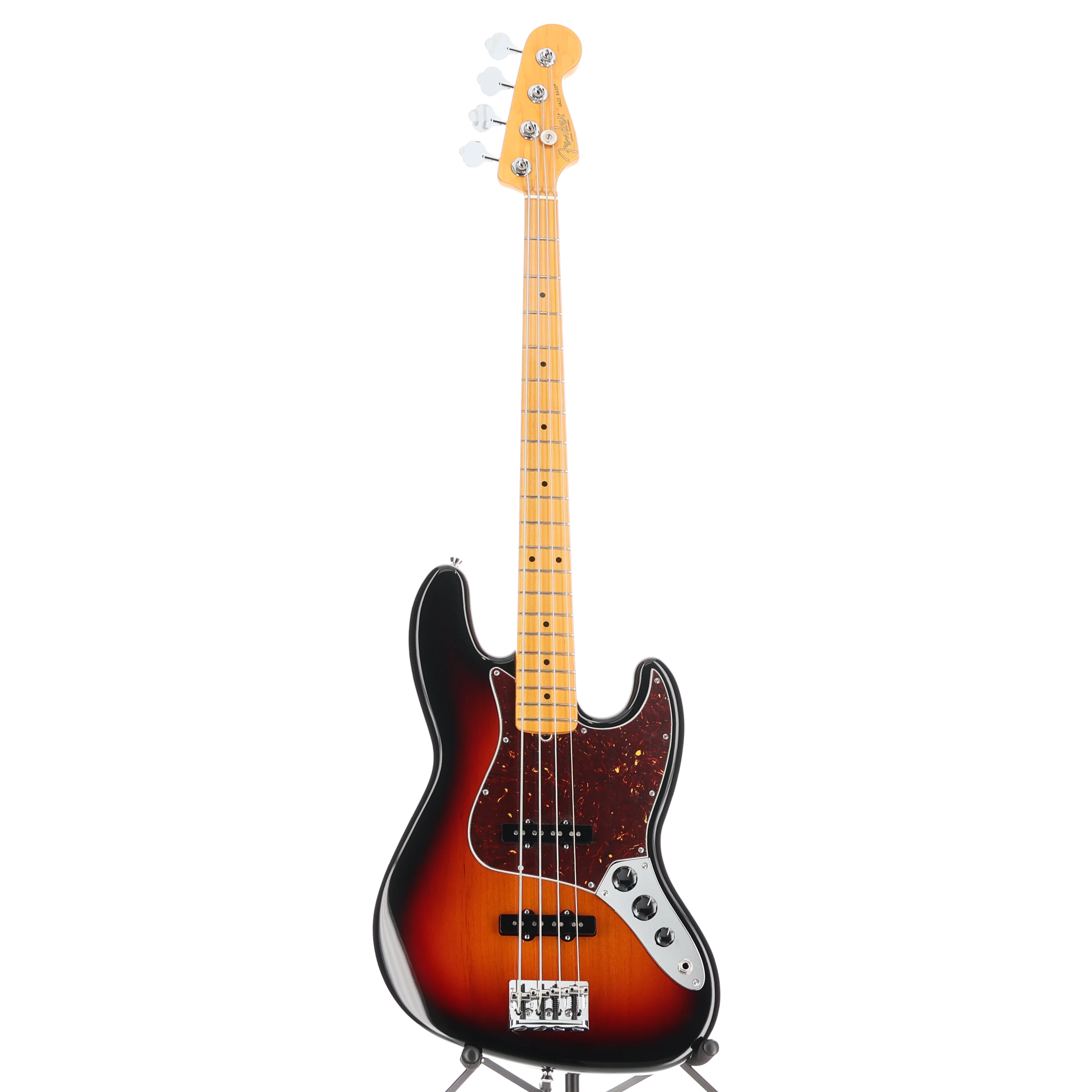 Fender American Professional II Jazz Bass, Maple Fingerboard, 3-Color Sunburst (J9) (51254) - Image 5