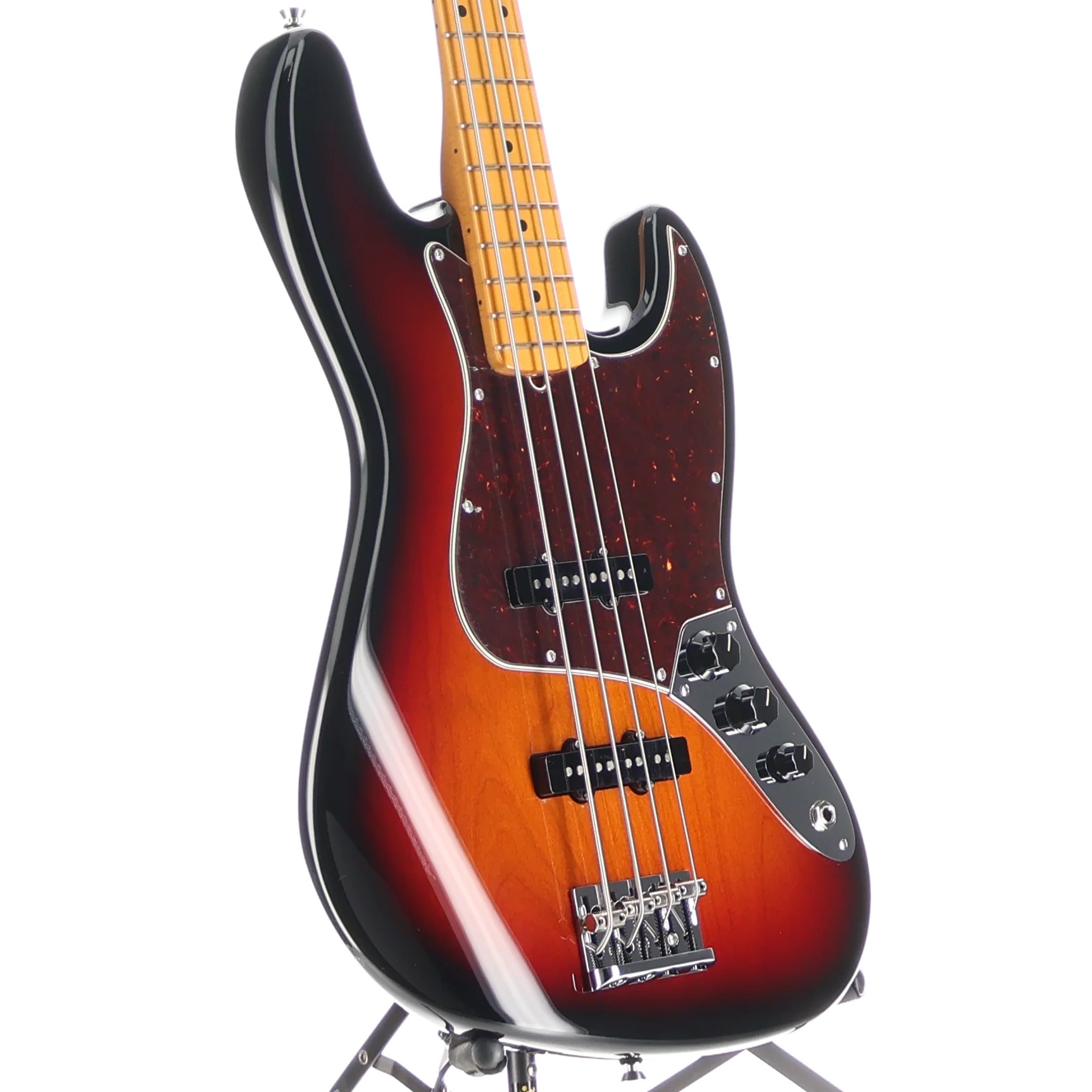 Fender American Professional II Jazz Bass, Maple Fingerboard, 3-Color Sunburst, Plays Great (H10) (86424) - Image 3