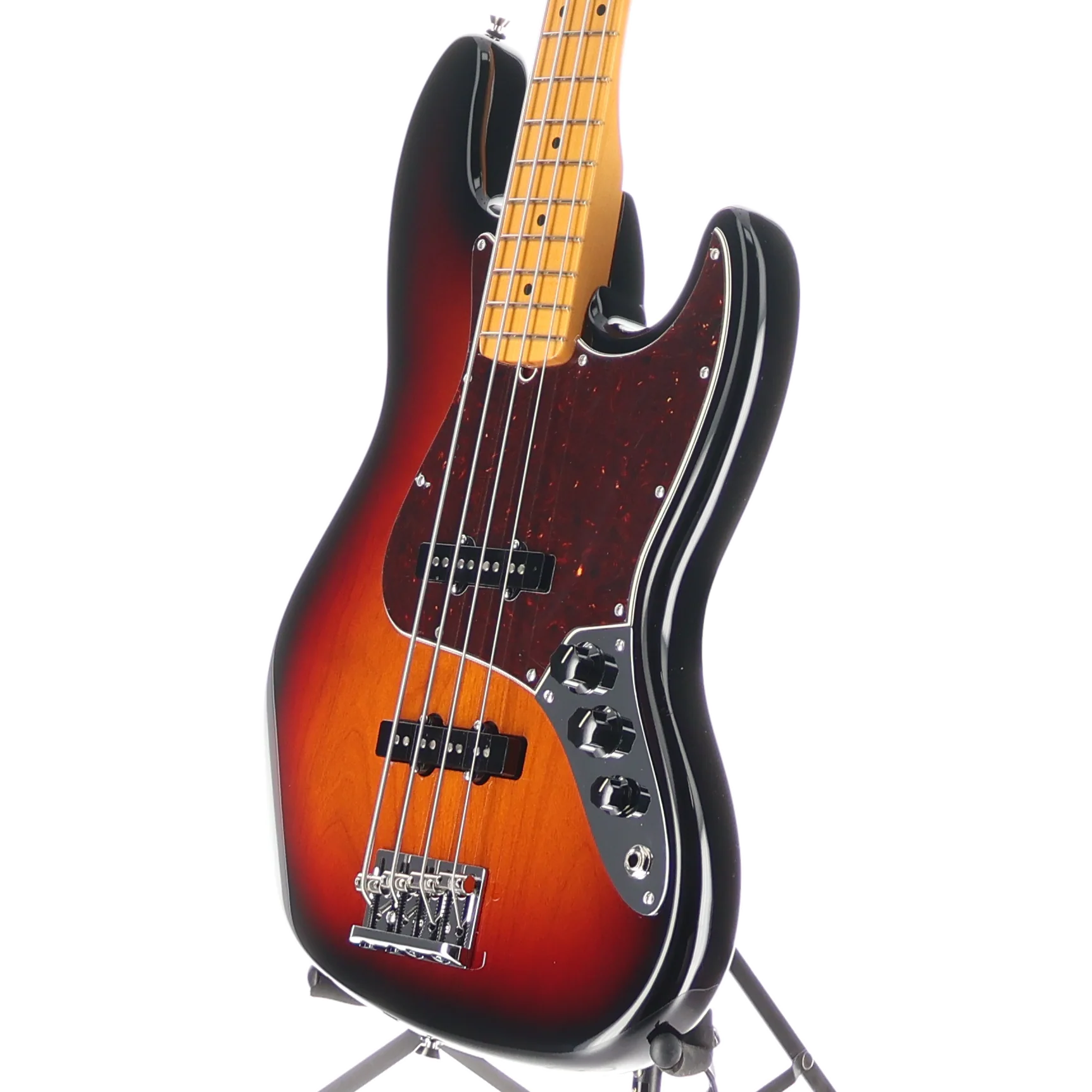Fender American Professional II Jazz Bass, Maple Fingerboard, 3-Color Sunburst, Plays Great (H10) (86424) - Image 4