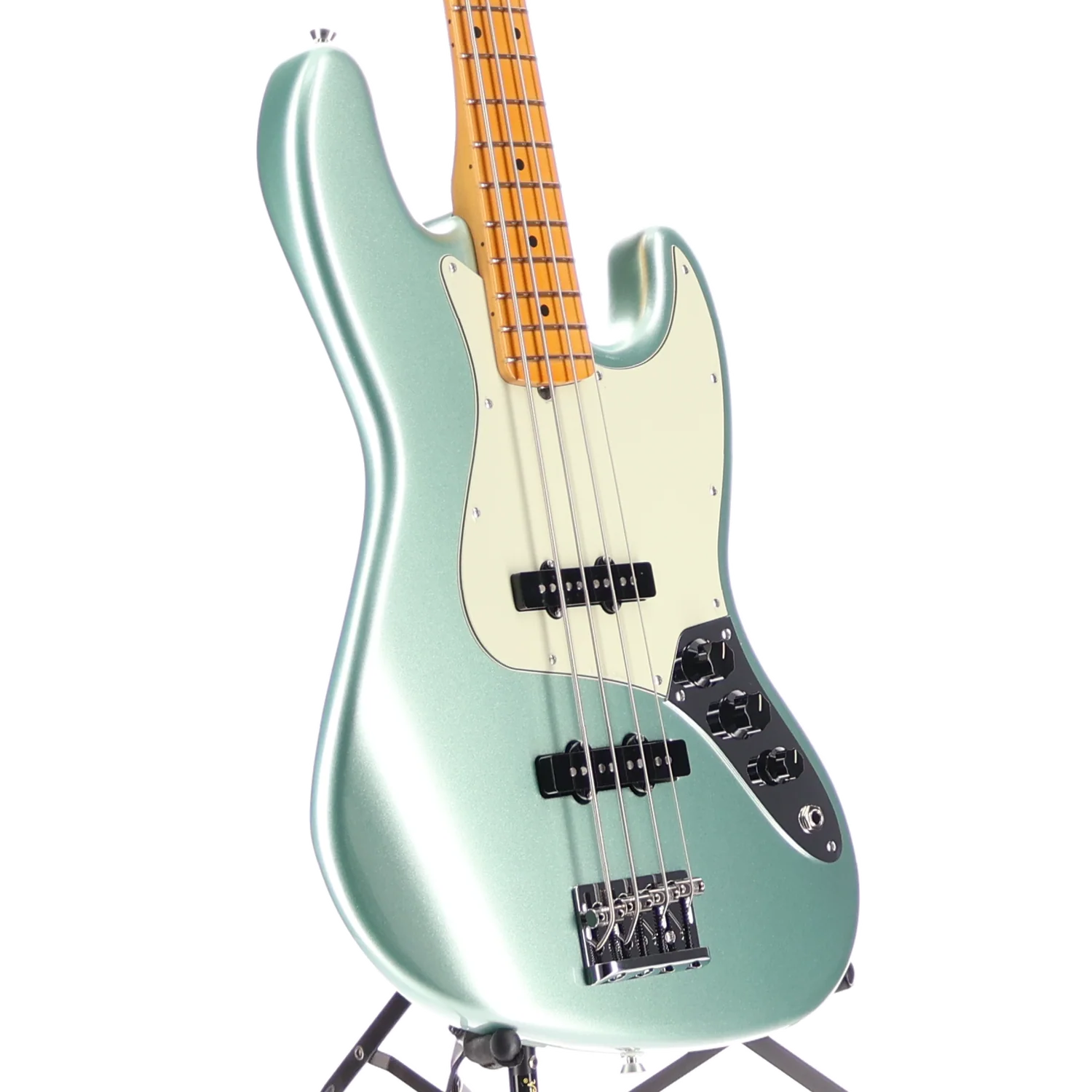 Fender American Professional II Jazz Bass, Maple Fingerboard, Mystic Surf Green (BB2) (08383) - Image 3
