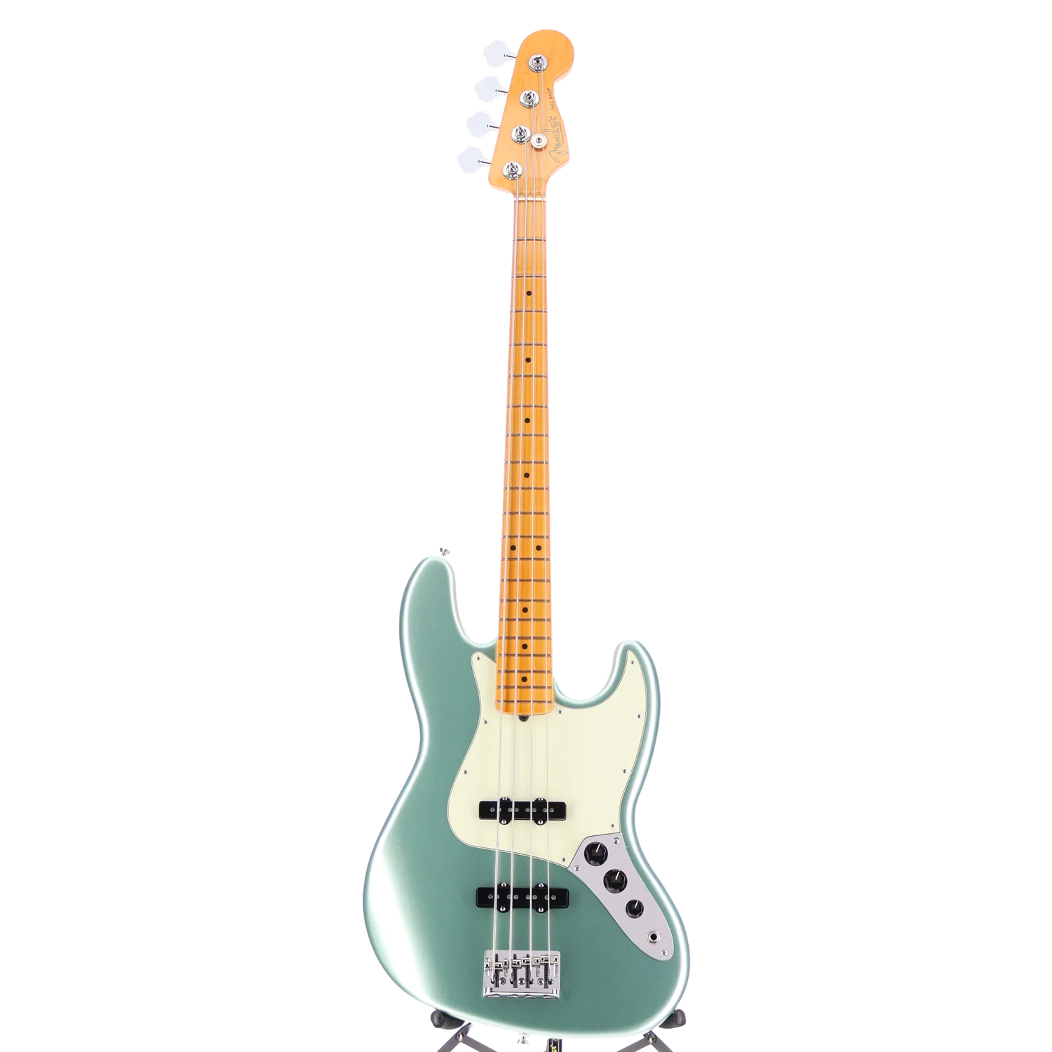 Fender American Professional II Jazz Bass, Maple Fingerboard, Mystic Surf Green (BB2) (08383) - Image 5