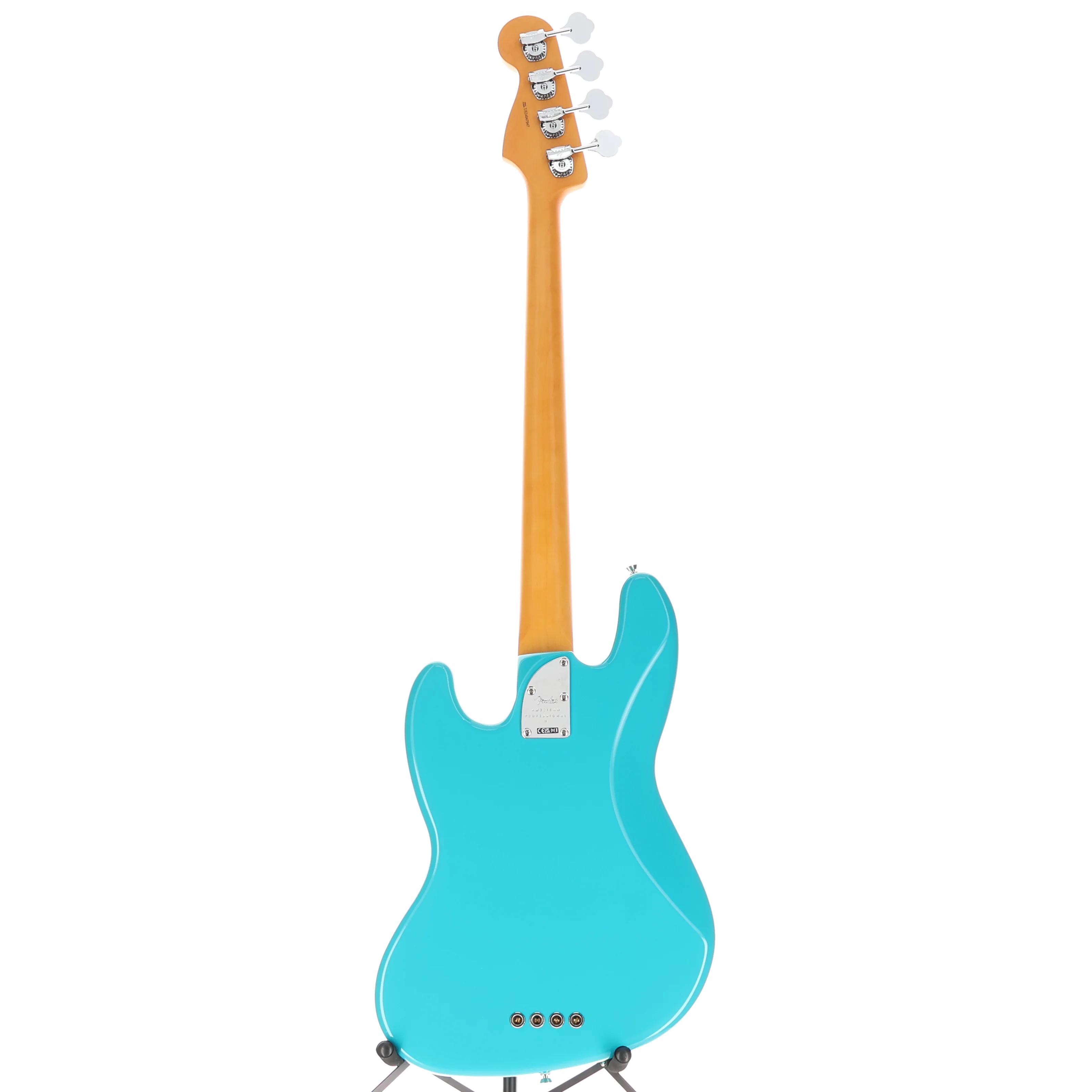 Fender American Professional II Jazz Bass, Rosewood Fingerboard, Miami Blue (H9) (47947) - Image 6