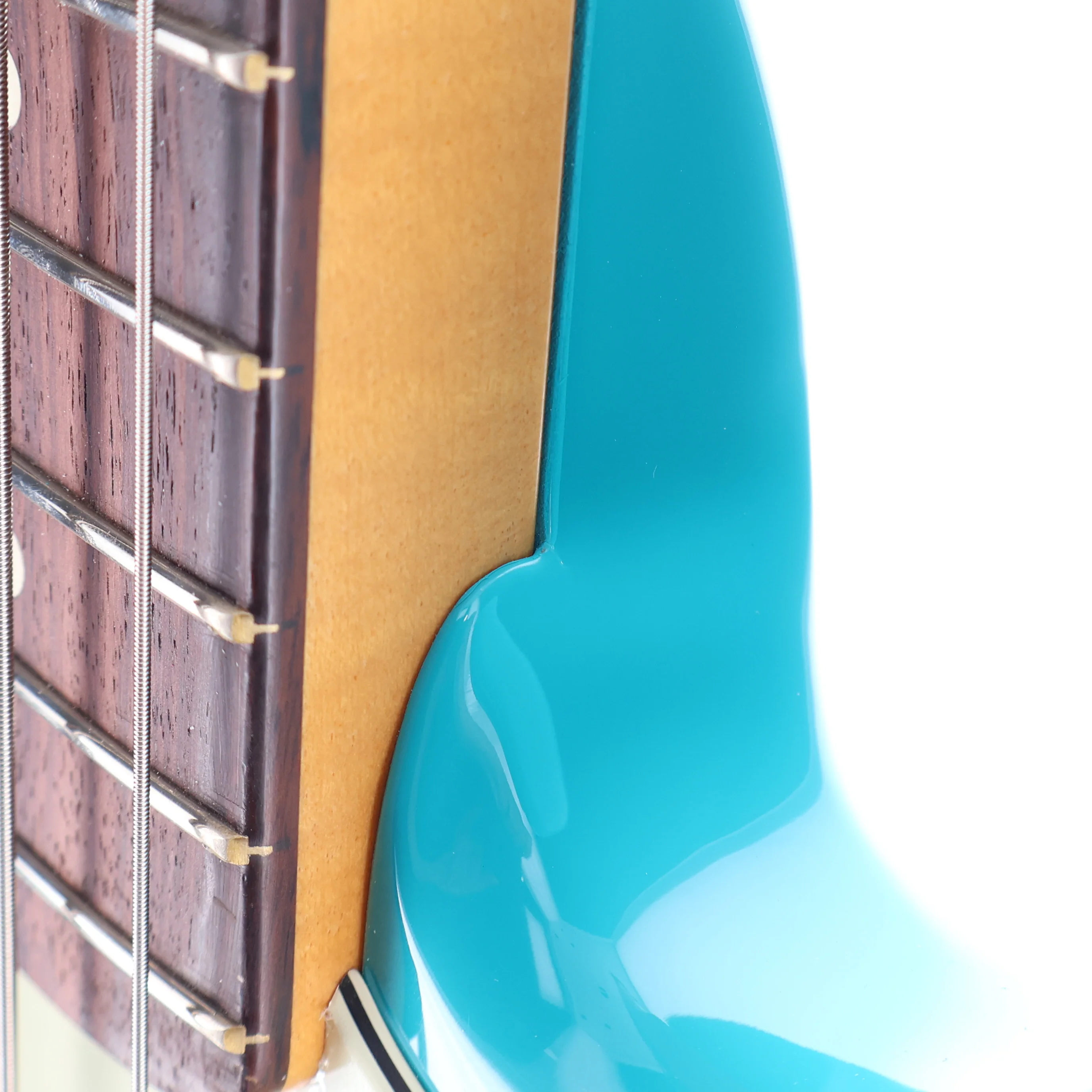 Fender American Professional II Jazz Bass, Rosewood Fingerboard, Miami Blue (H9) (47947) - Image 7