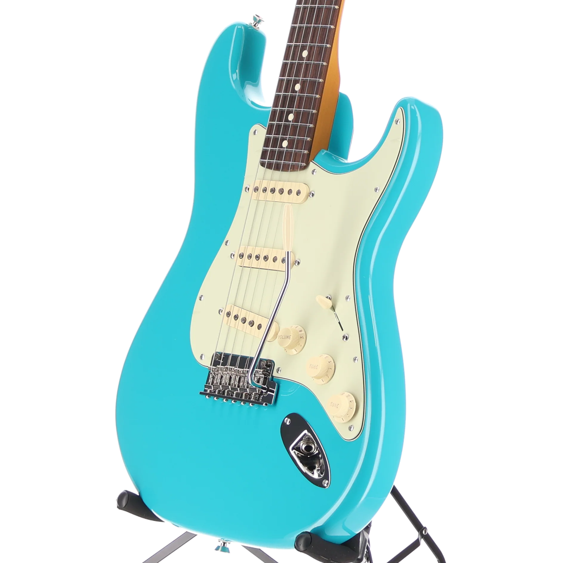 Fender American Professional II Stratocaster, Rosewood Fingerboard, Miami Blue (H4) (77416) - Image 4