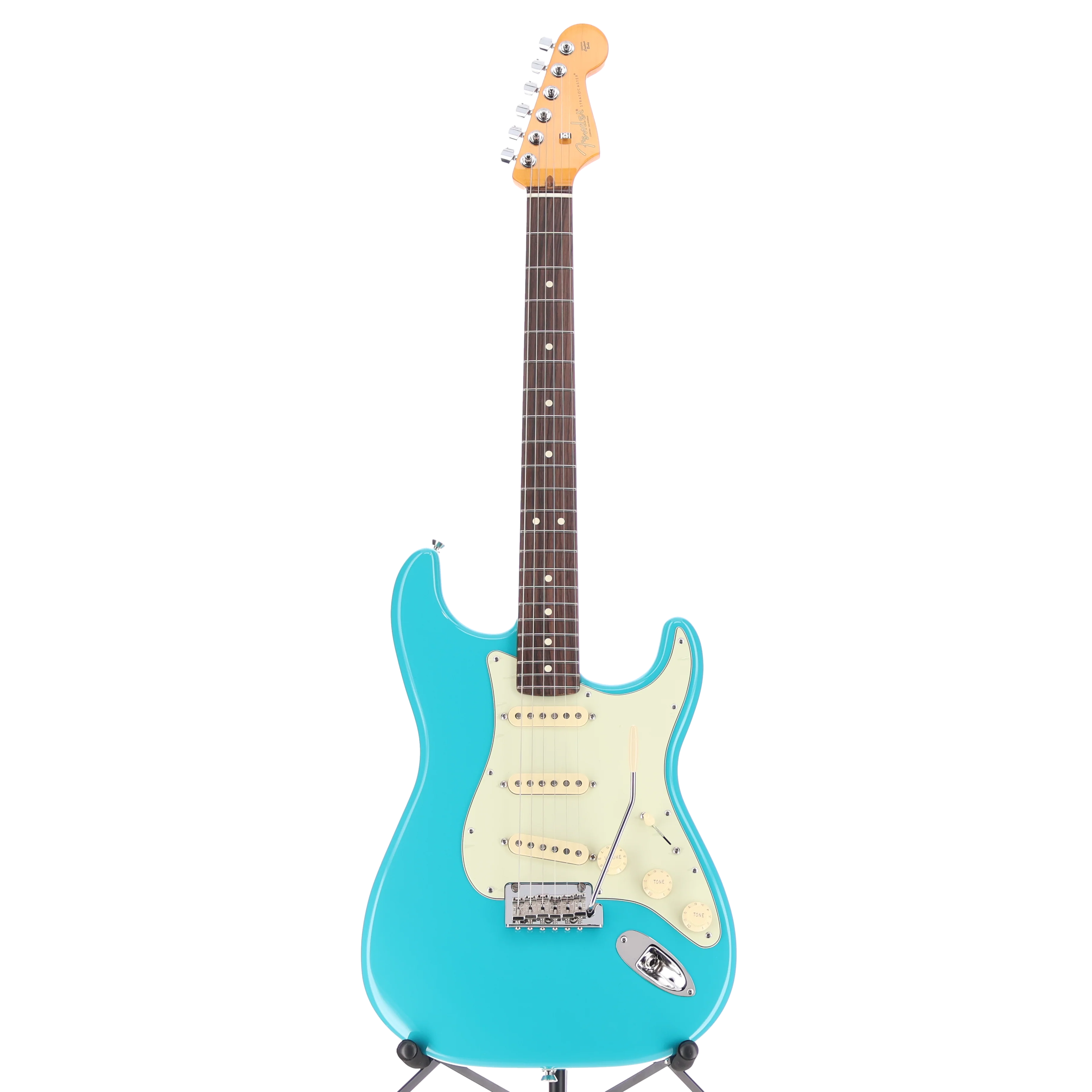 Fender American Professional II Stratocaster, Rosewood Fingerboard, Miami Blue (H4) (77416) - Image 5