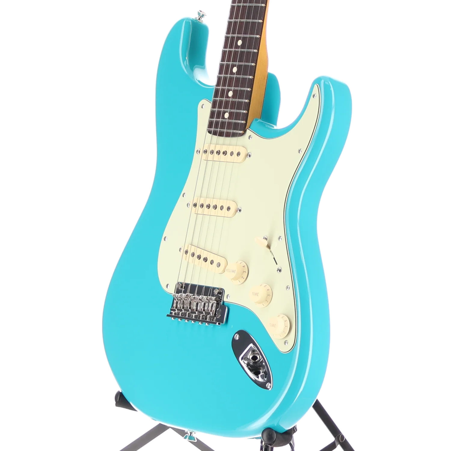 Fender American Professional II Stratocaster, Rosewood Fingerboard, Miami Blue (RC4) (28579) - Image 4