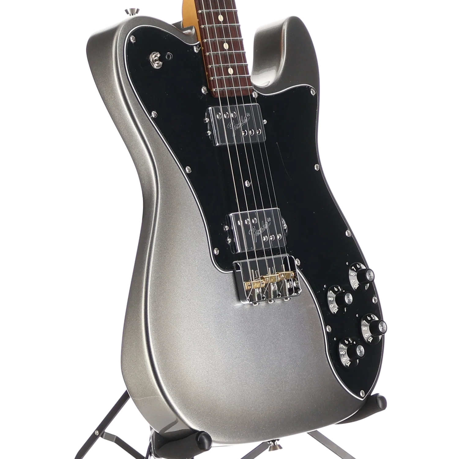 Fender American Professional II Telecaster Deluxe, Mercury, Expert Setup (SR) (30382) - Image 3