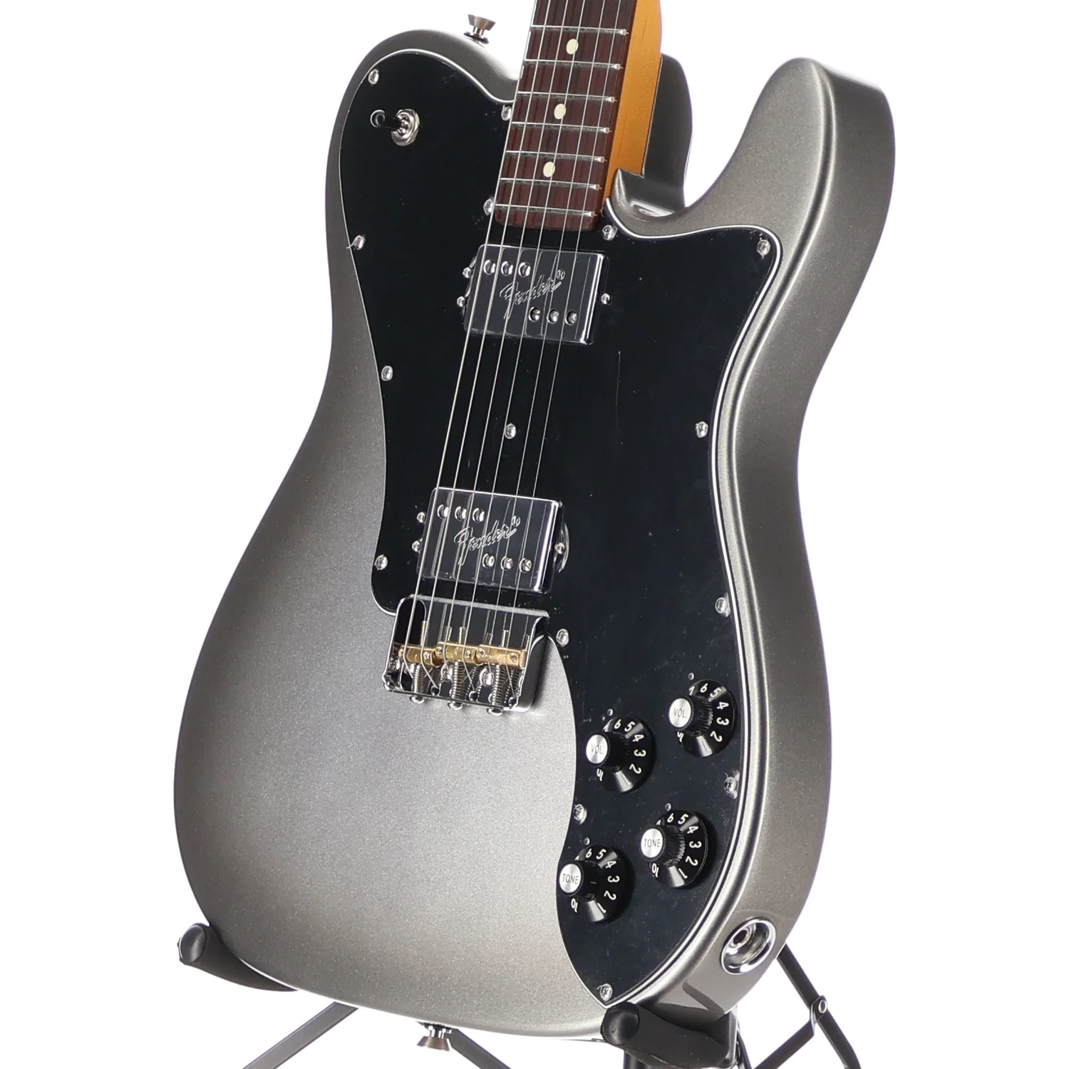 Fender American Professional II Telecaster Deluxe, Mercury, Expert Setup (SR) (30382) - Image 4