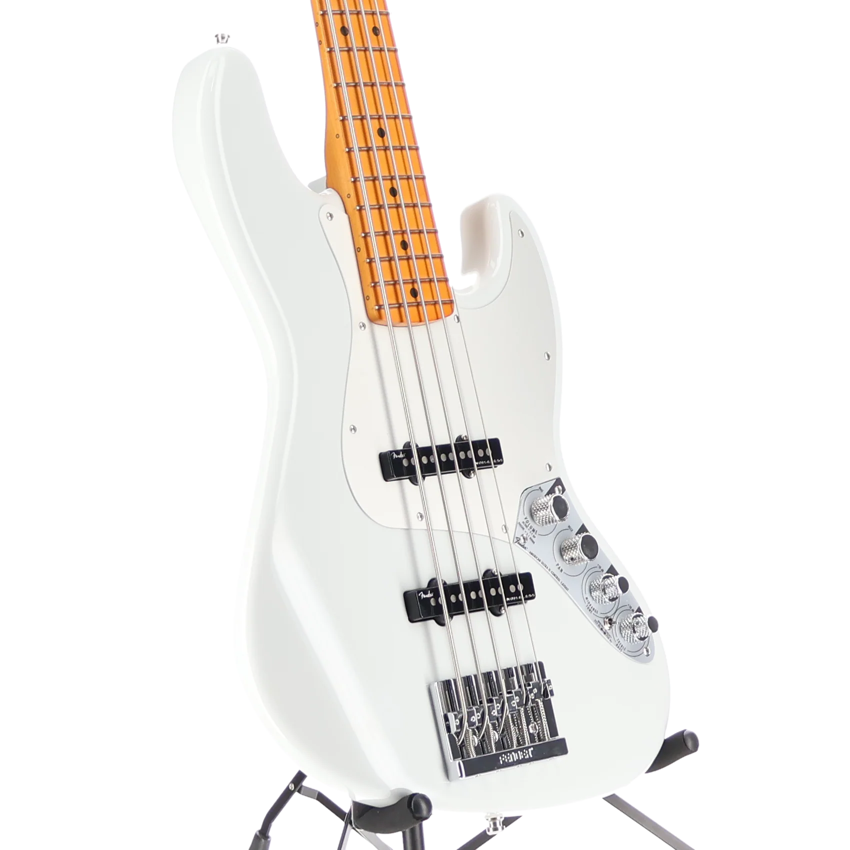Fender American Ultra II Jazz Bass V, Maple Fingerboard, Avalanche (L9) (04688) - Image 3