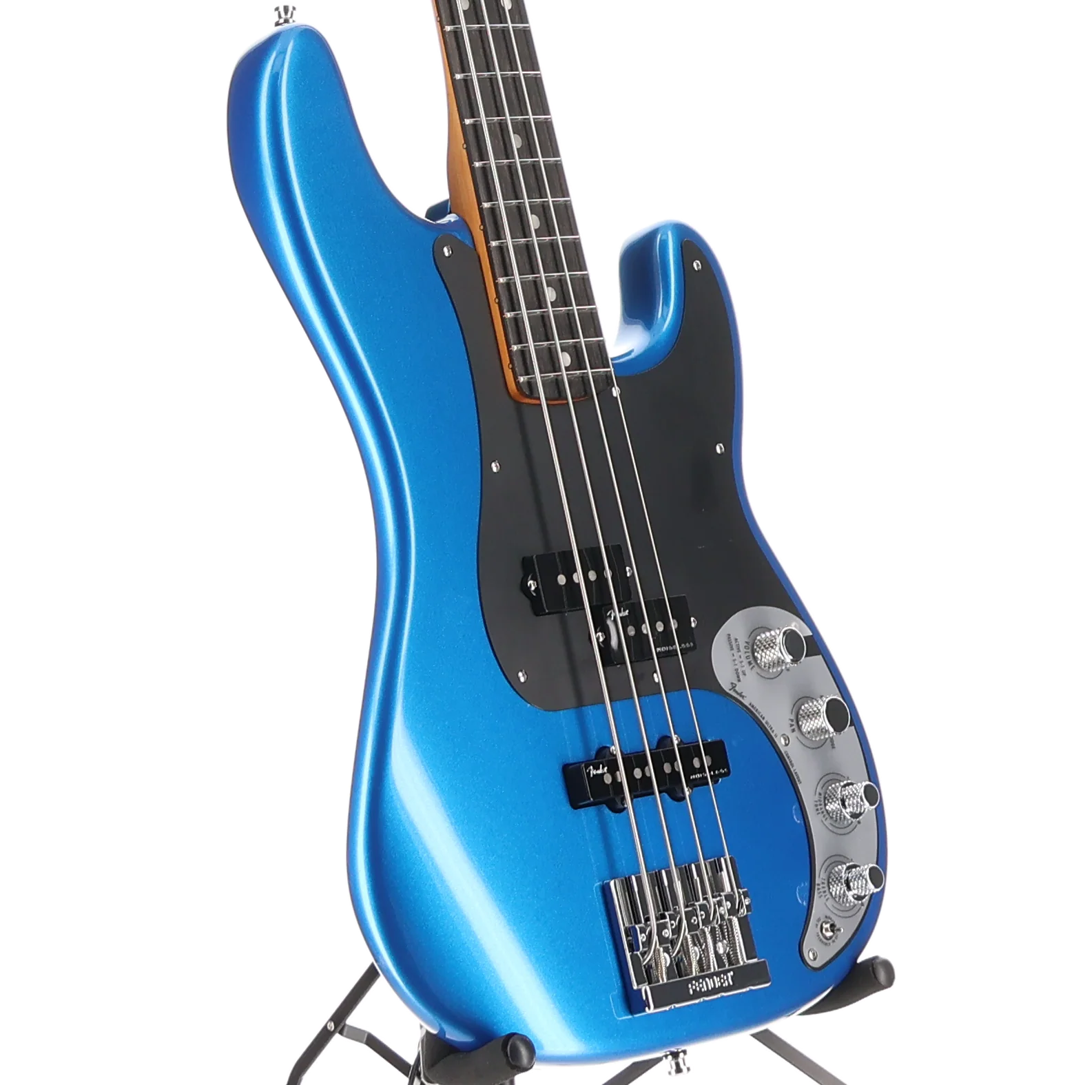 Fender American Ultra II Precision Bass, Ebony Fingerboard, Noble Blue (H12) (16685) - Image 3