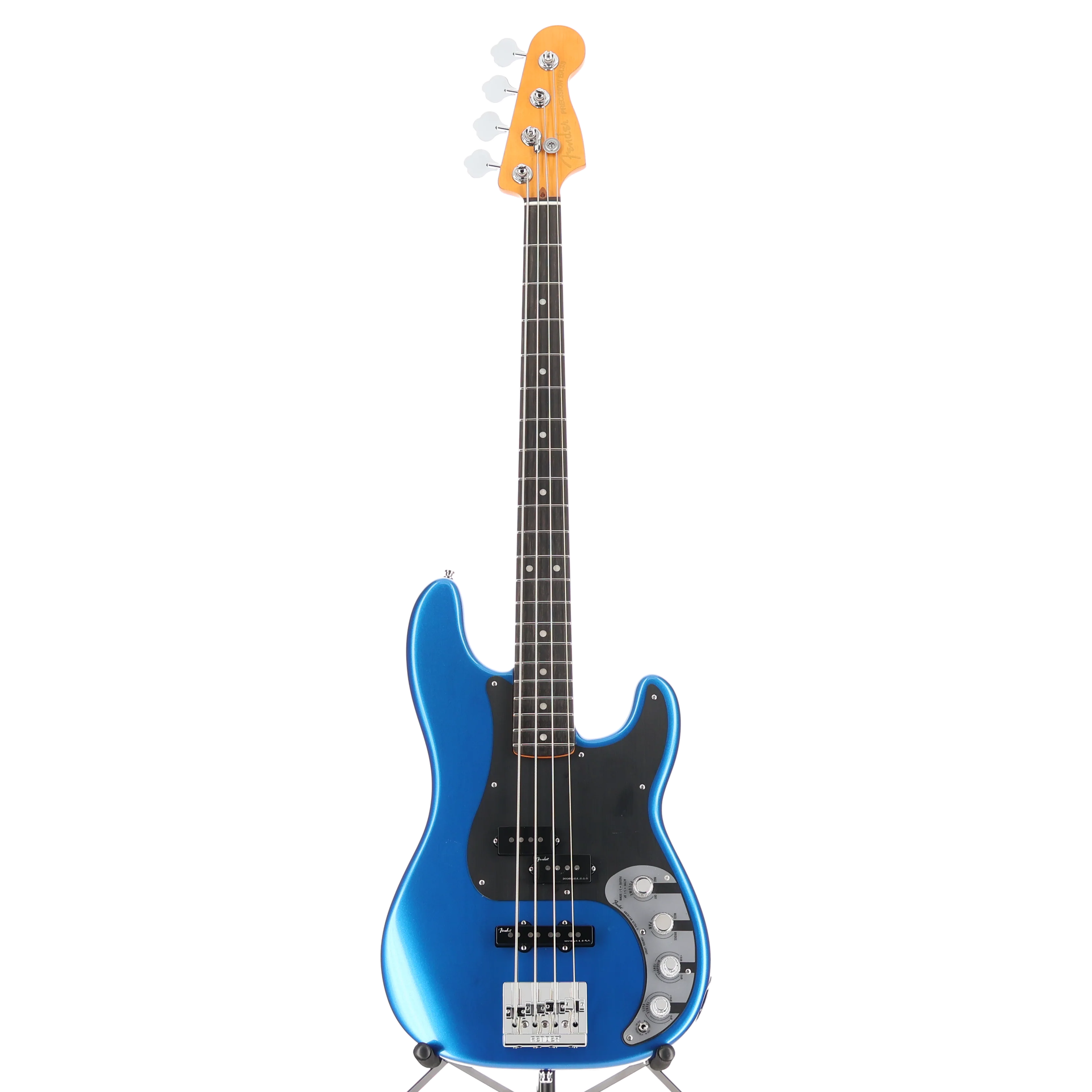 Fender American Ultra II Precision Bass, Ebony Fingerboard, Noble Blue (H12) (16685) - Image 5