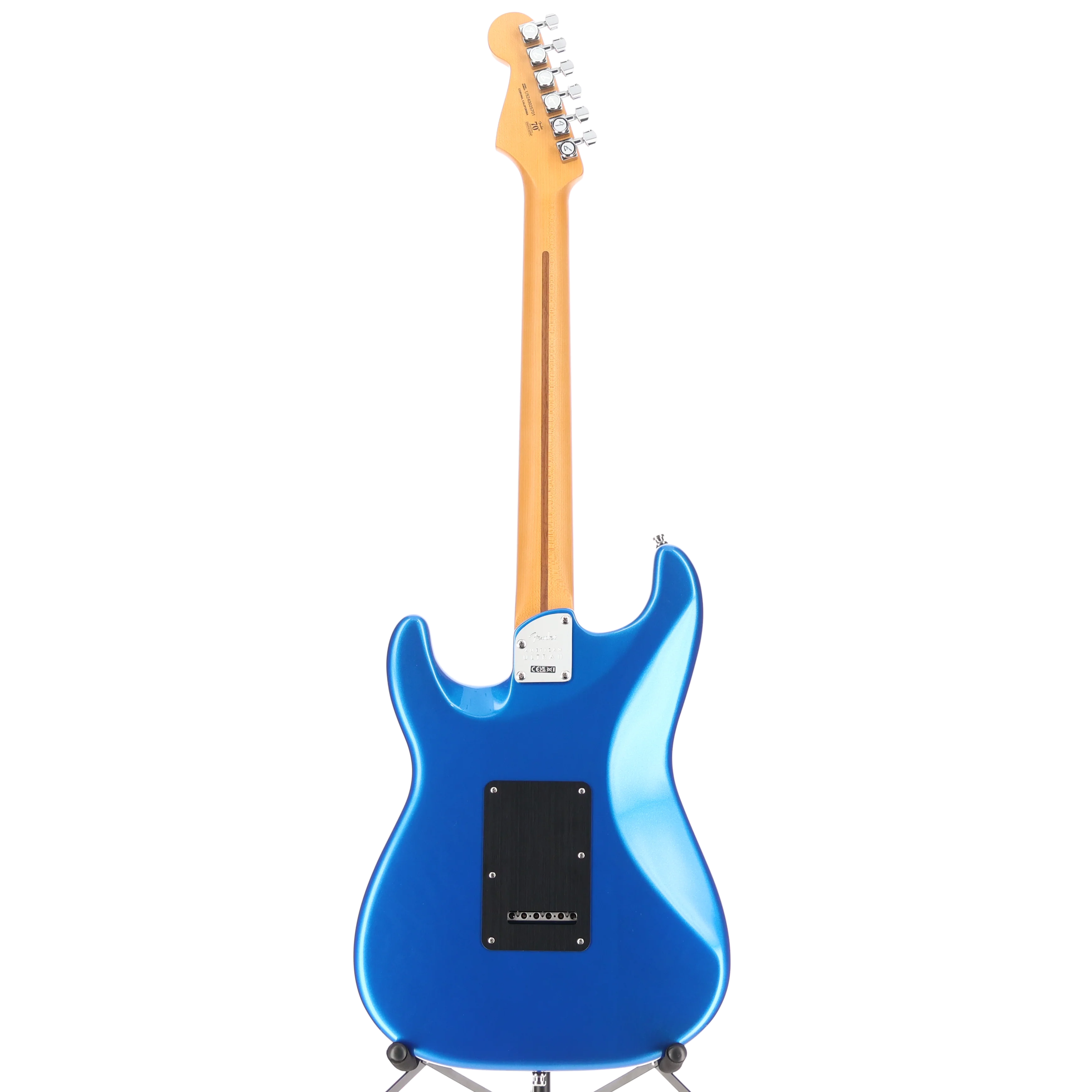 Fender American Ultra II Stratocaster, Ebony Fingerboard, Noble Blue (RC2) (25701) - Image 6