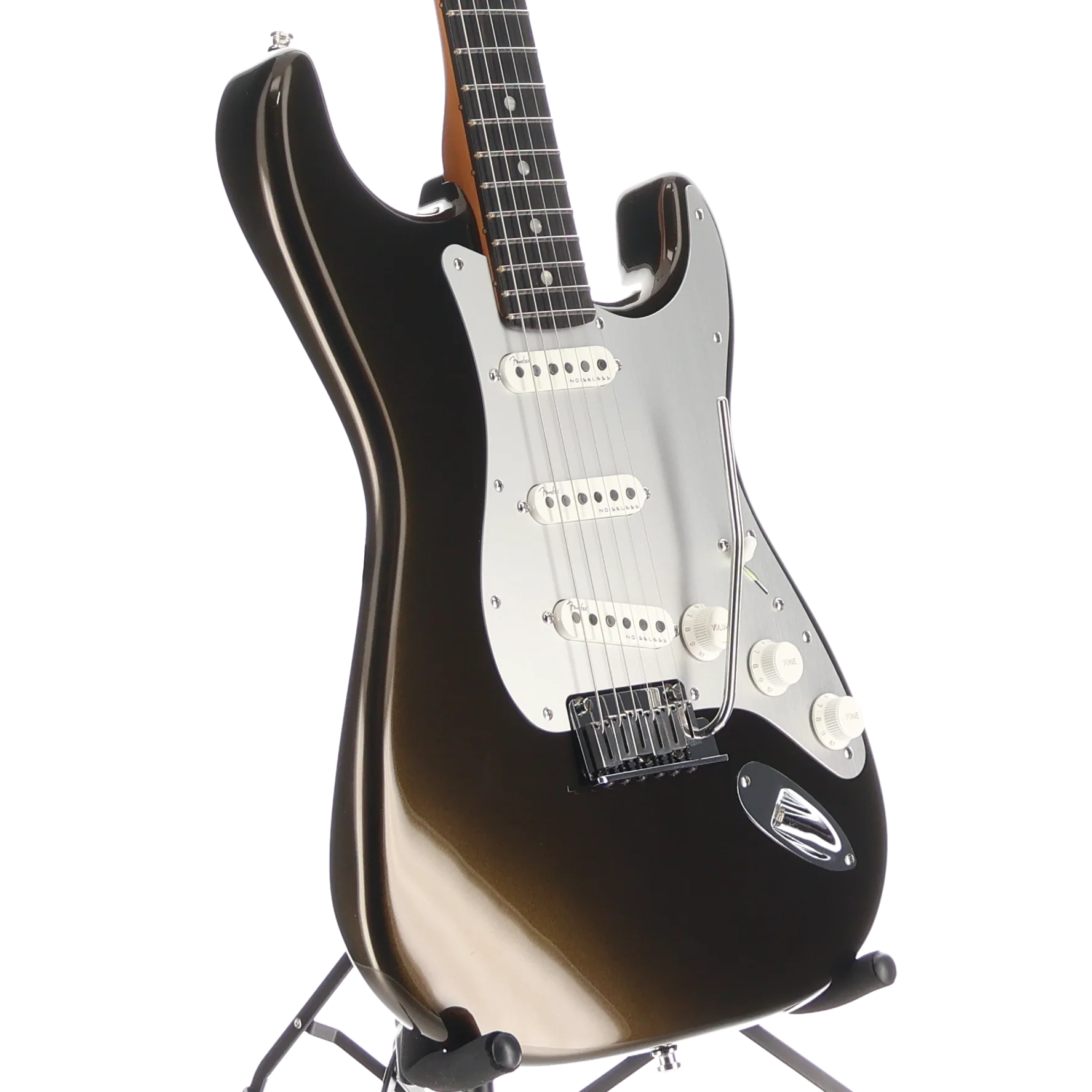 Fender American Ultra II Stratocaster, Ebony Fingerboard, Texas Tea (D3) (27485) - Image 3
